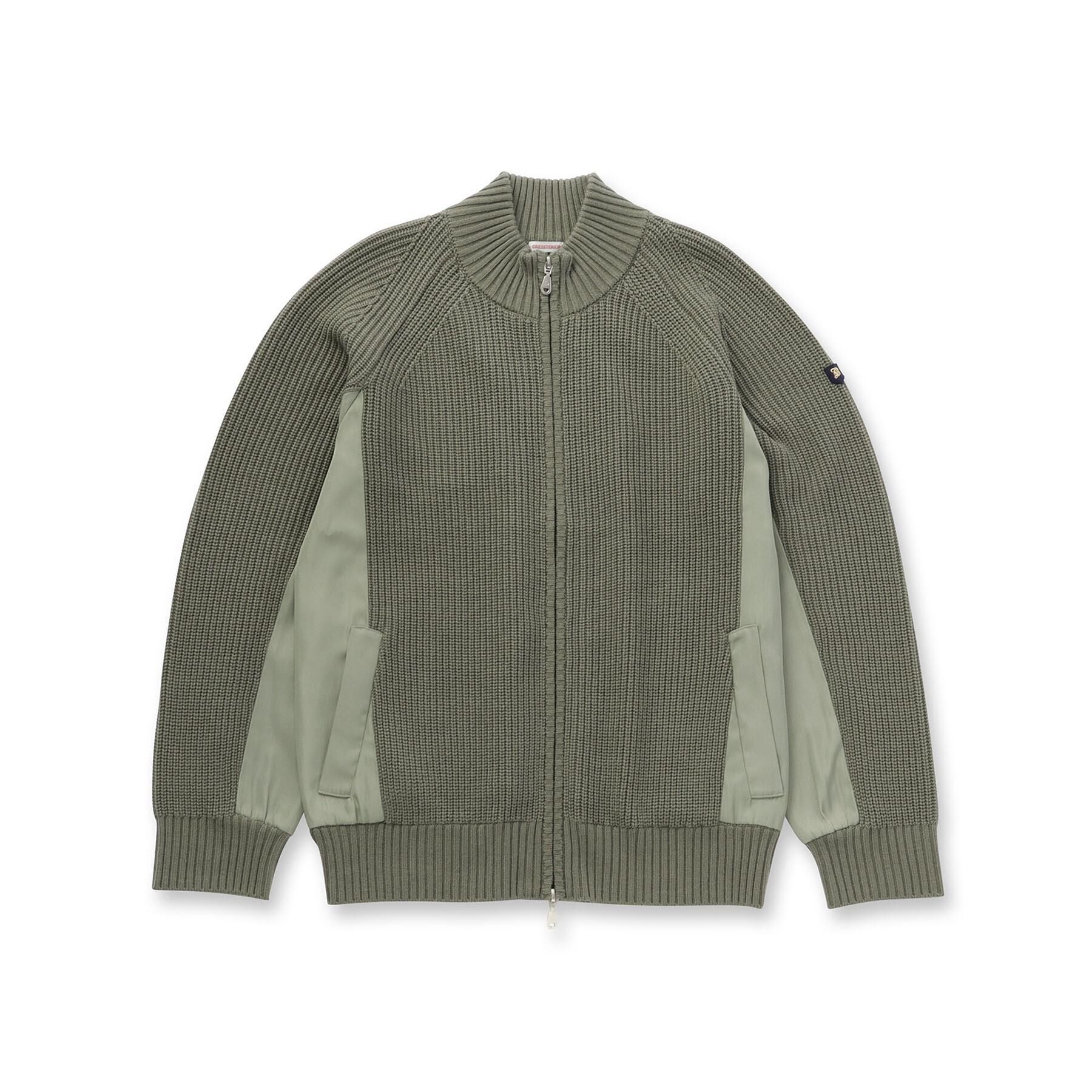 DRESSTERIOR「ミリタリーニットジャケット」|カーディガン|