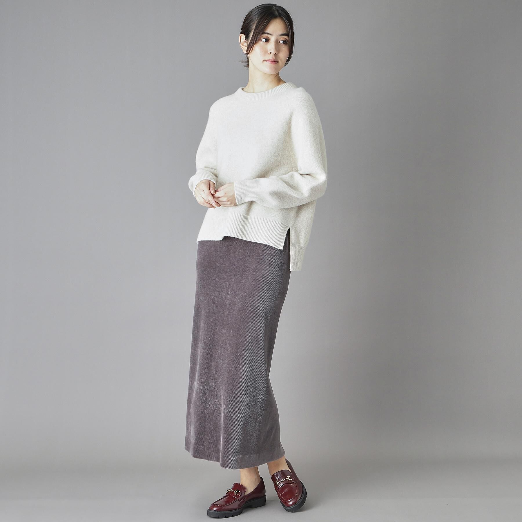 DRESSTERIOR「コーデュロイジャージタイトスカート」|スカート|