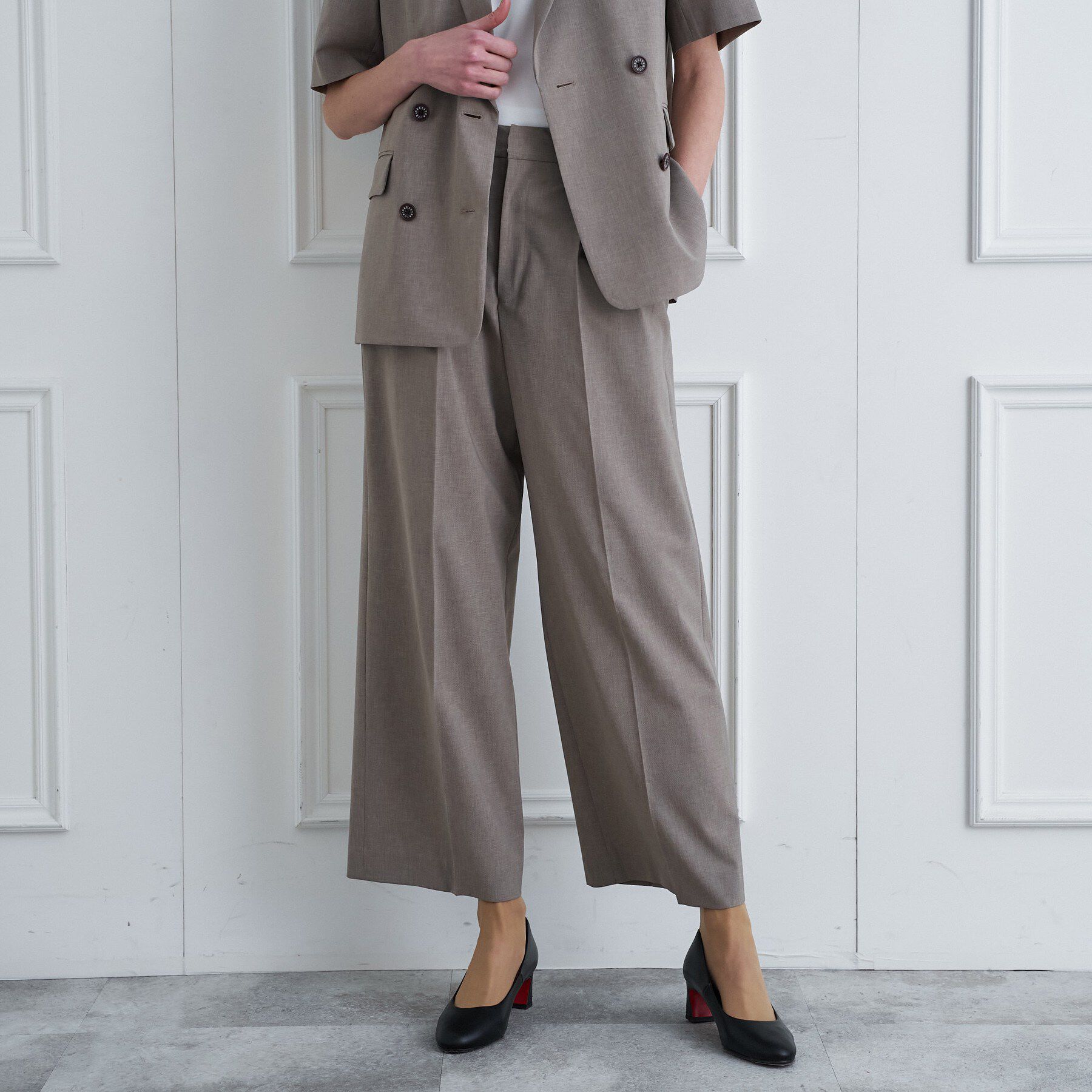 DRESSTERIOR「【otonaMUSE5月号掲載／セットアップ可】ウォッシャブルワイドタックパンツ」|その他|