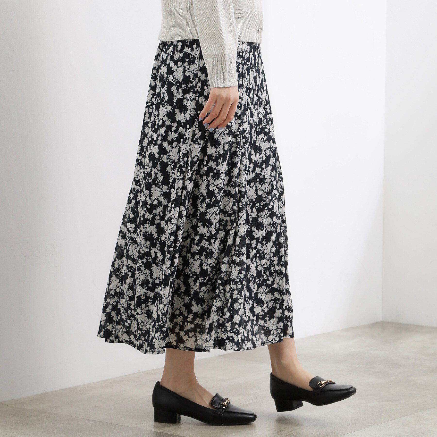 grove「フラワープリント楊柳マーメイドスカート」|スカート|