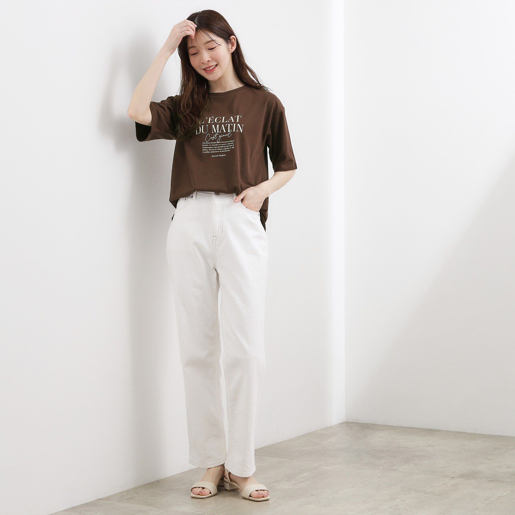 grove「【UVカット/接触冷感】プリントアソート5分袖Tシャツ」|Tシャツ・カットソー|