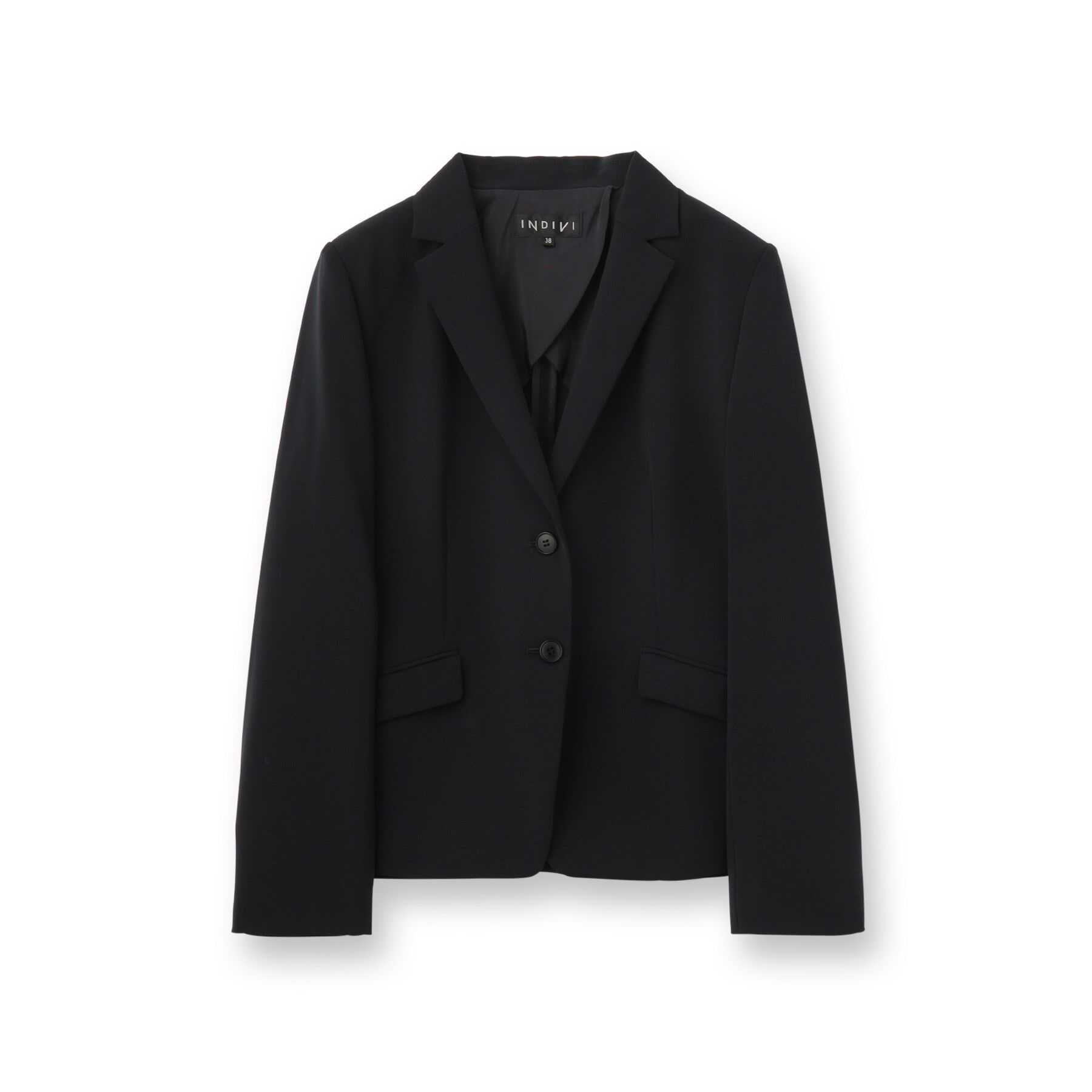 INDIVI「【洗える／リクルートスーツ】2つボタンテーラードカラージャケット」|スーツ|