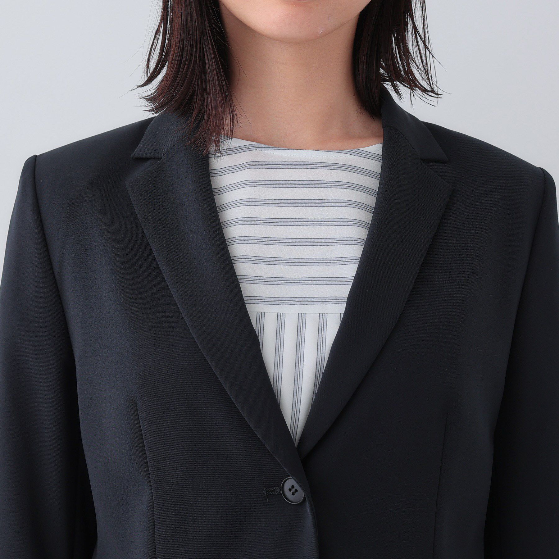 INDIVI「【洗える／リクルートスーツ】2つボタンテーラードカラージャケット」|スーツ|