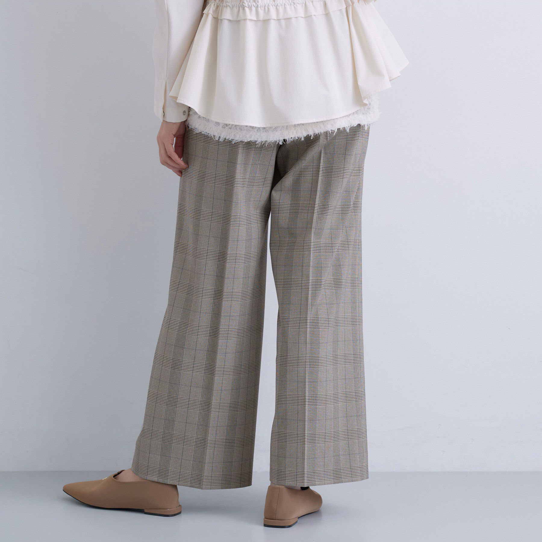 INDIVI「【褒められパンツ】ワンタックワイドパンツ」|その他|