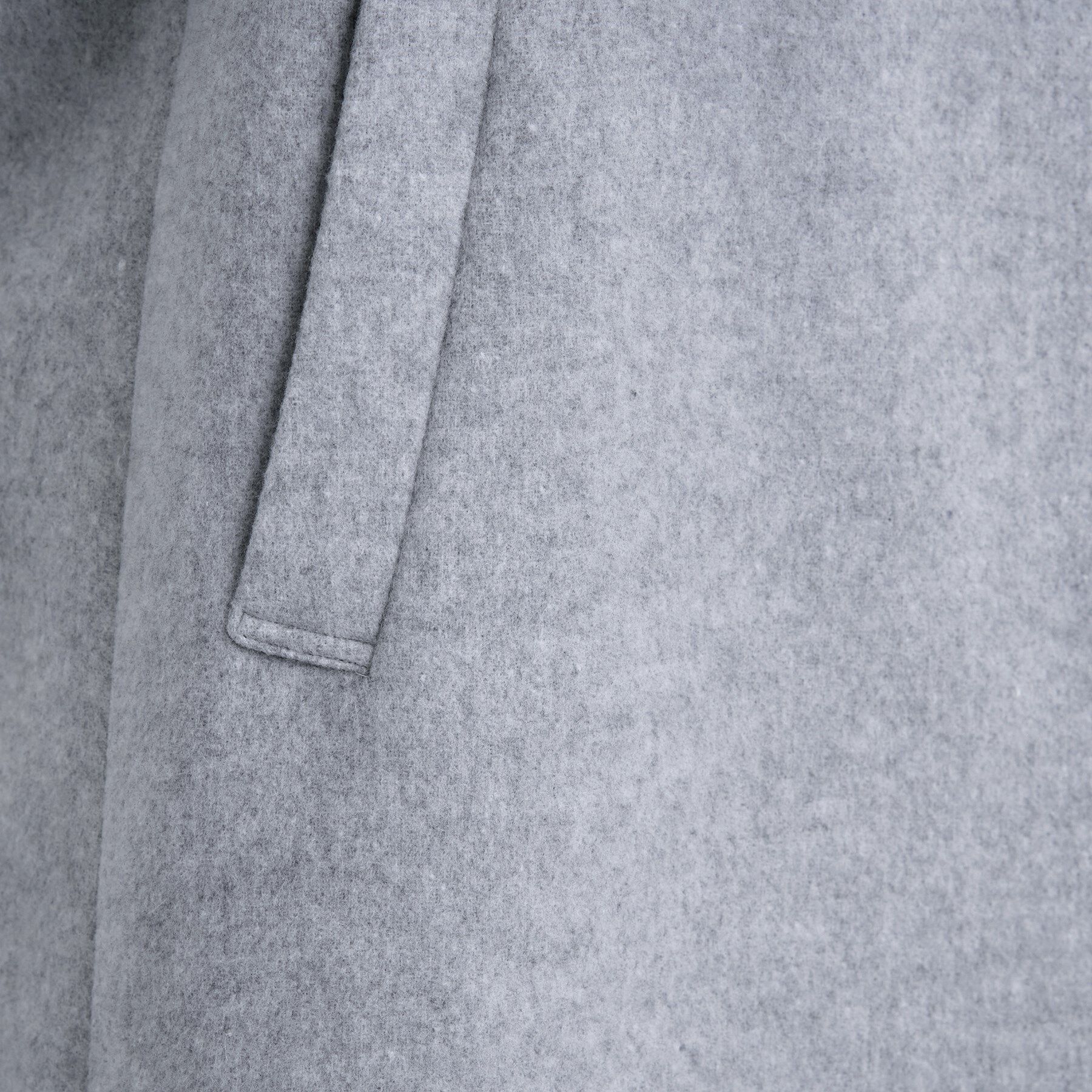 INDIVI「【軽量／ウール混】ライトフォルム ロングコート」|ノーカラーコート|