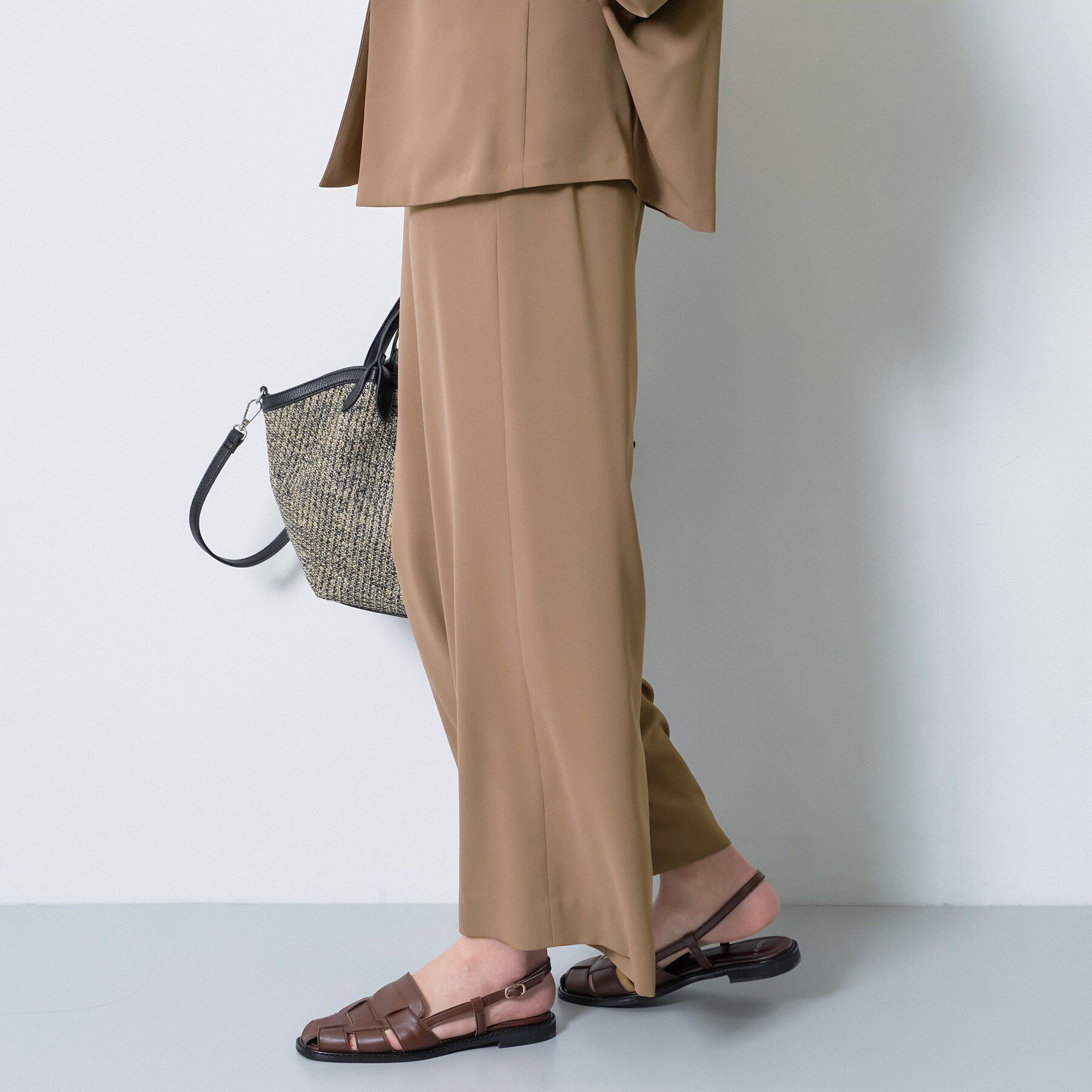 INDIVI「【さらに軽く軽快！／着る日傘】イージーワイドパンツ」|その他|