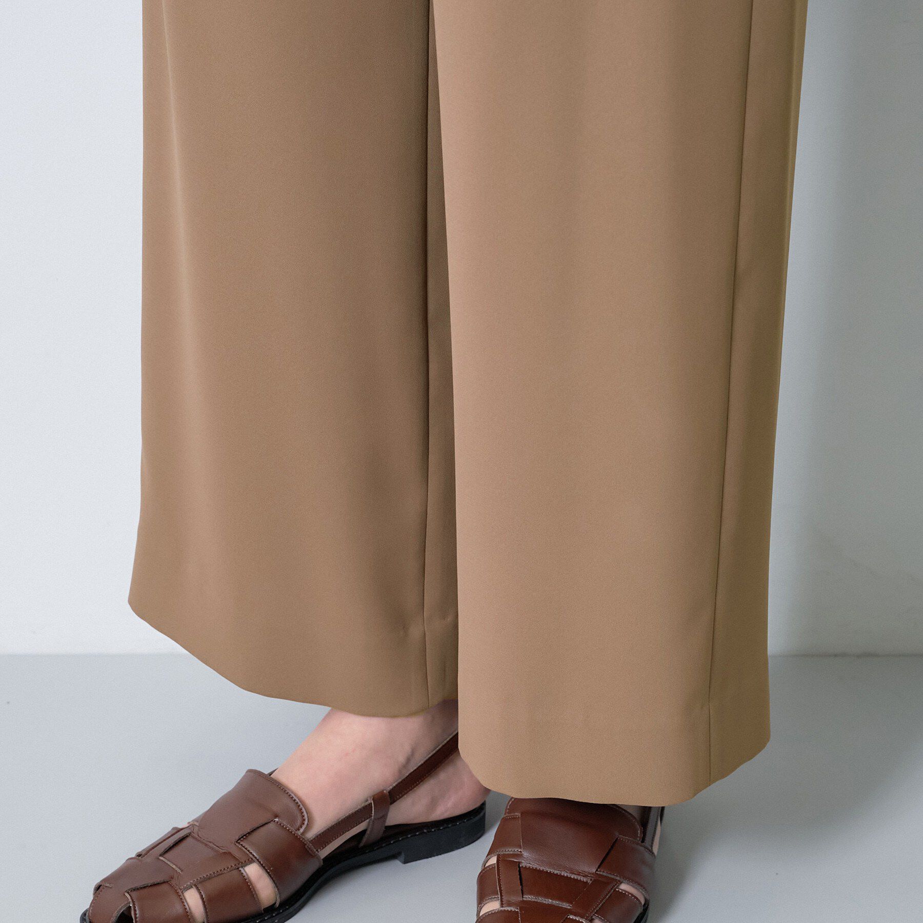 INDIVI「【さらに軽く軽快！／着る日傘】イージーワイドパンツ」|その他|