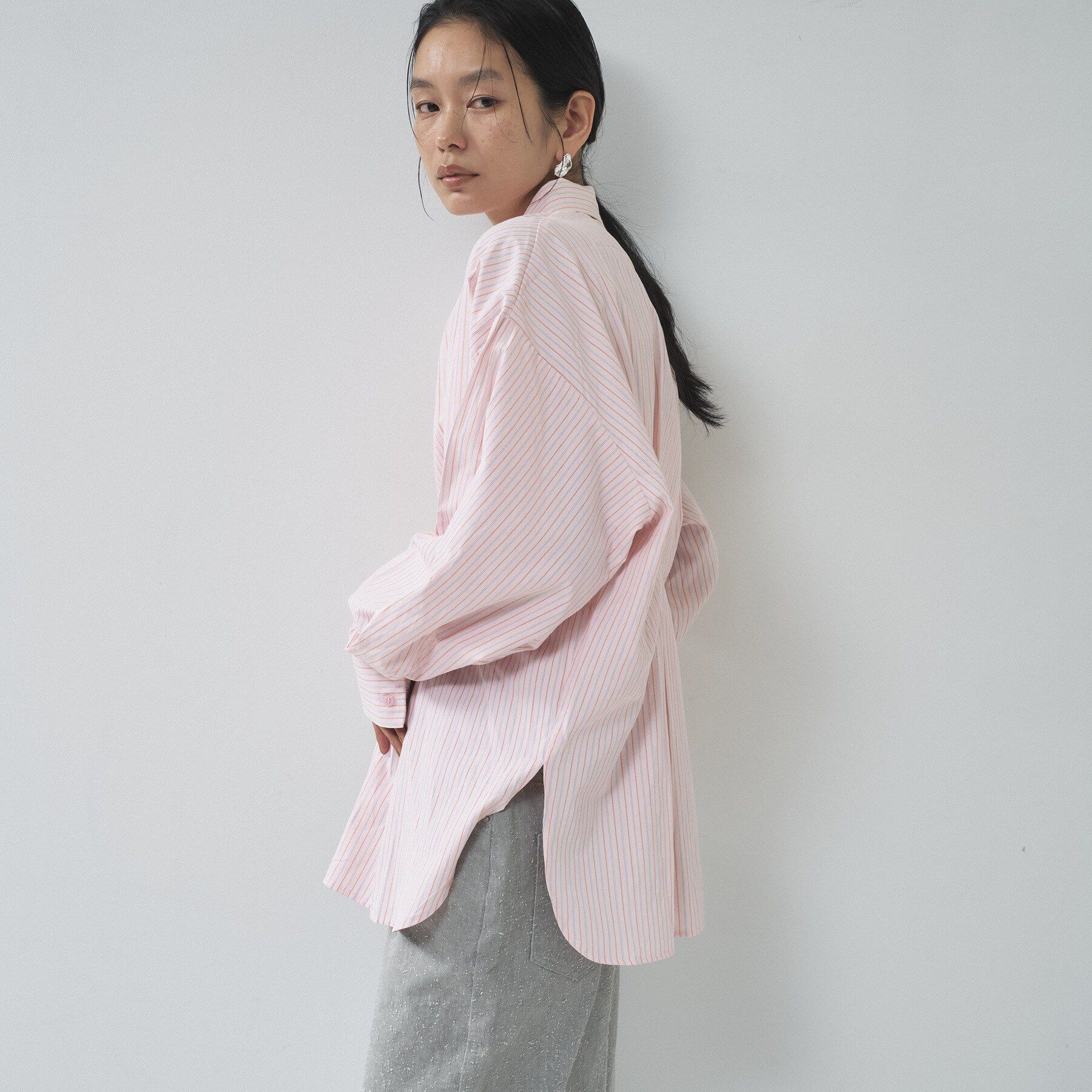 GALLEST「【一部店舗限定】ストライプタックシャツ」|シャツ・ブラウス|