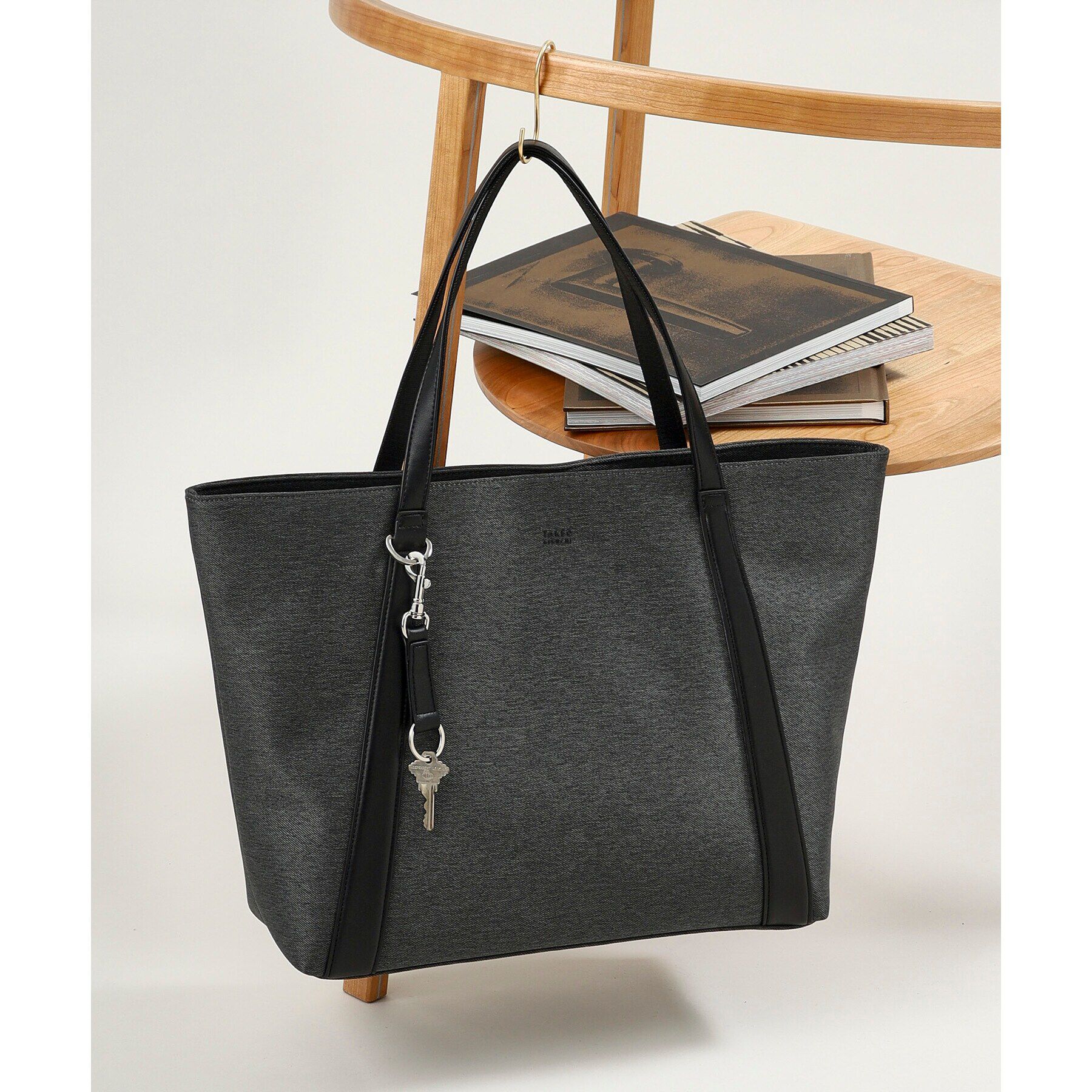 TAKEO KIKUCHI「【キーリング付】メランジ　大人トートバッグ」|トートバッグ|グレー(012)