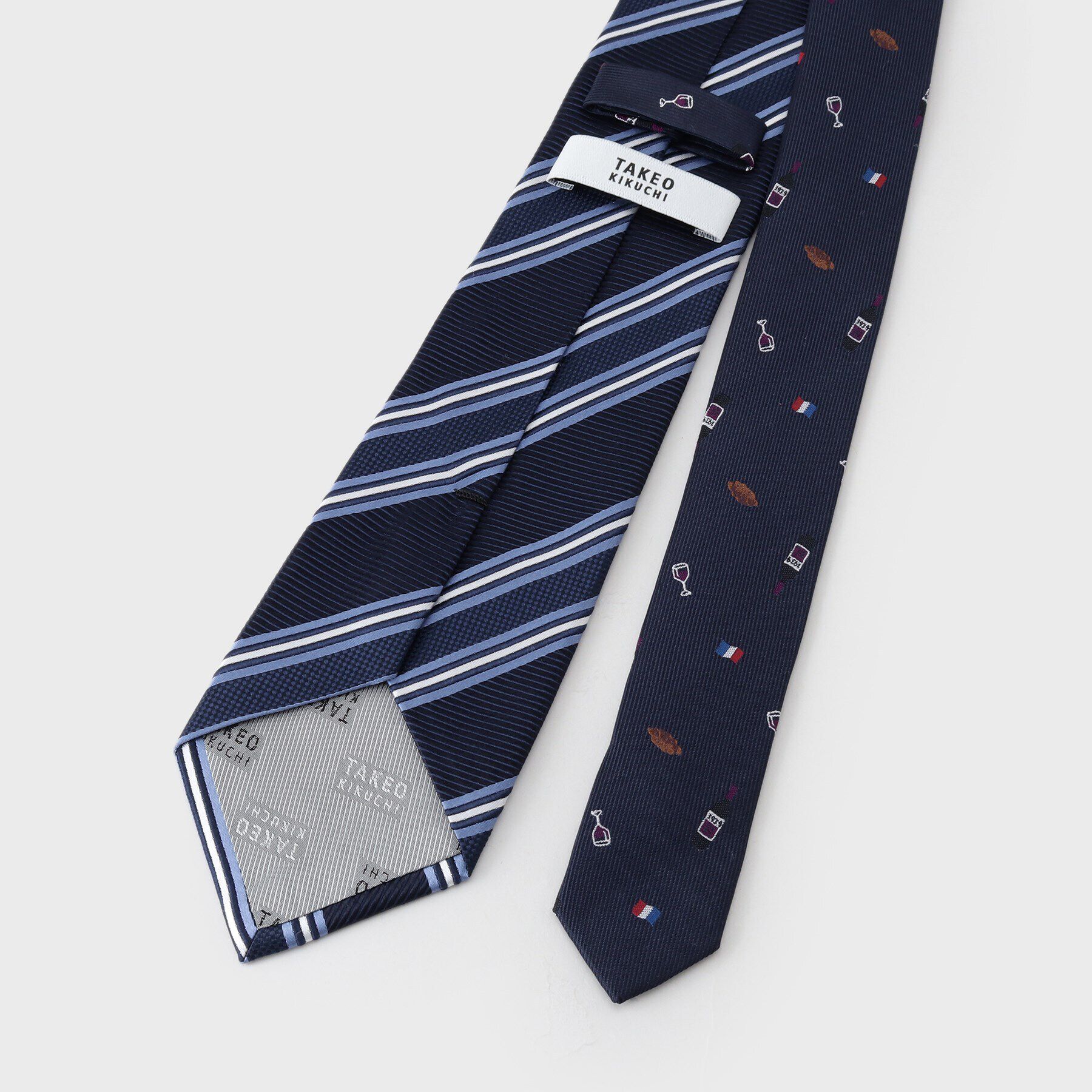 TAKEO KIKUCHI「【会話の増えるネクタイ】ベーシックストライプ　チェンジタイ」|ネクタイ・蝶ネクタイ|