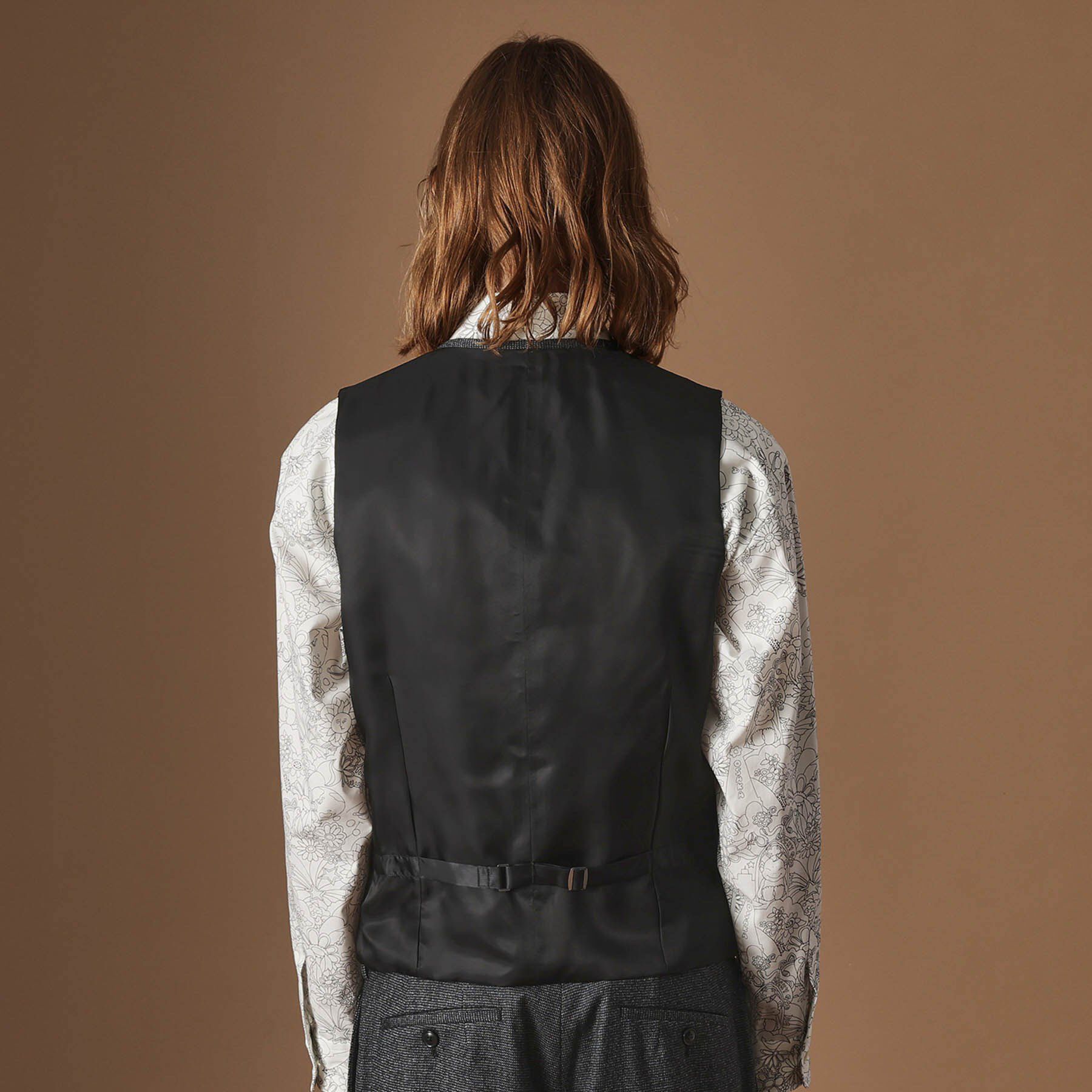 40CARATS&525「【Sサイズ～】ピンチェックミルドヴェスト」|ベスト・ジレ|