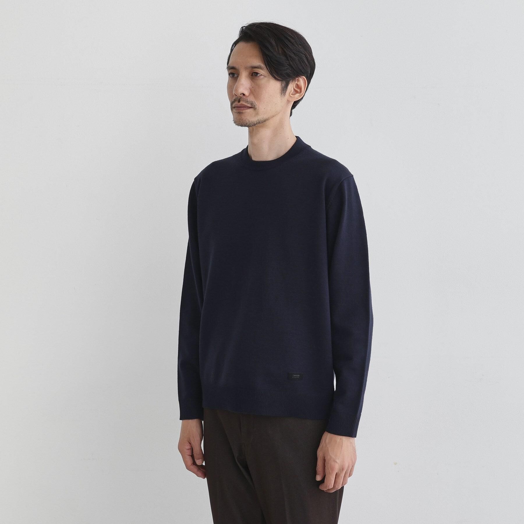 TAKEO KIKUCHI「【Sサイズ～】アンチピリング テーラードネック ニット」|ニット・セーター|