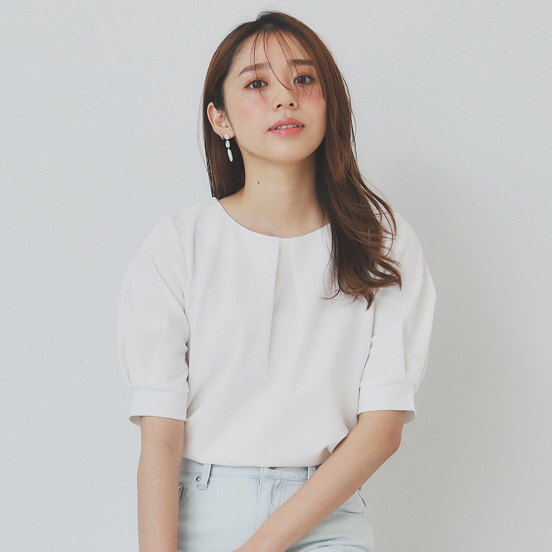 index「タックスリーブトップス【UV/接触冷感/洗濯機洗い可】」|シャツ・ブラウス|