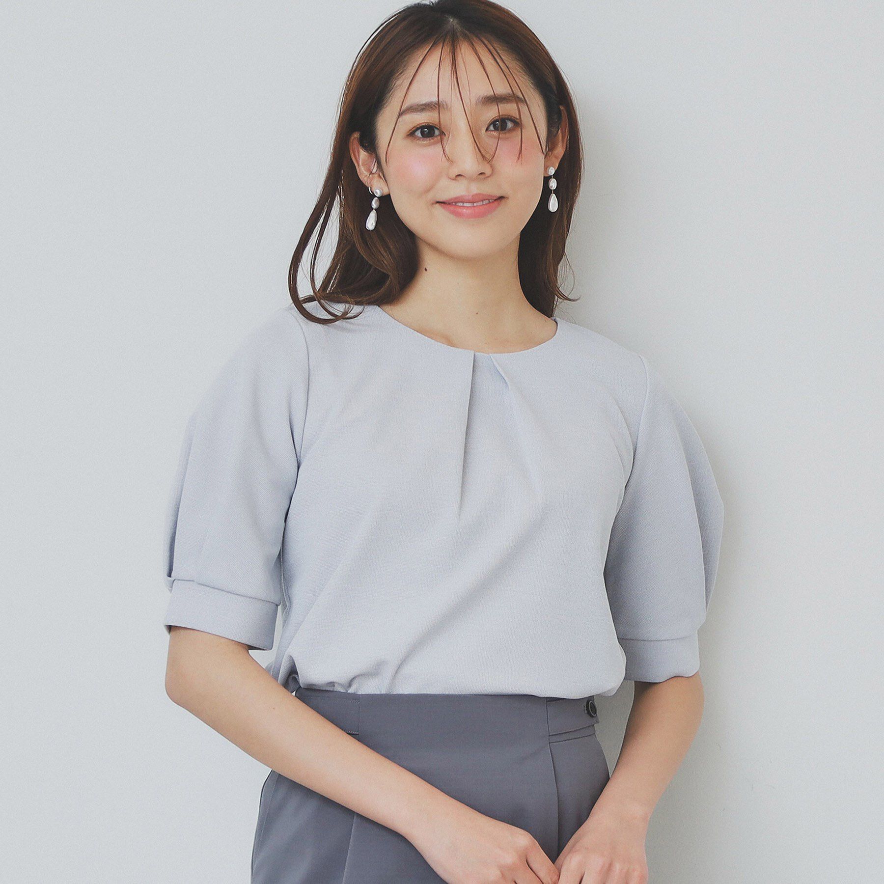 index「タックスリーブトップス【UV/接触冷感/洗濯機洗い可】」|シャツ・ブラウス|