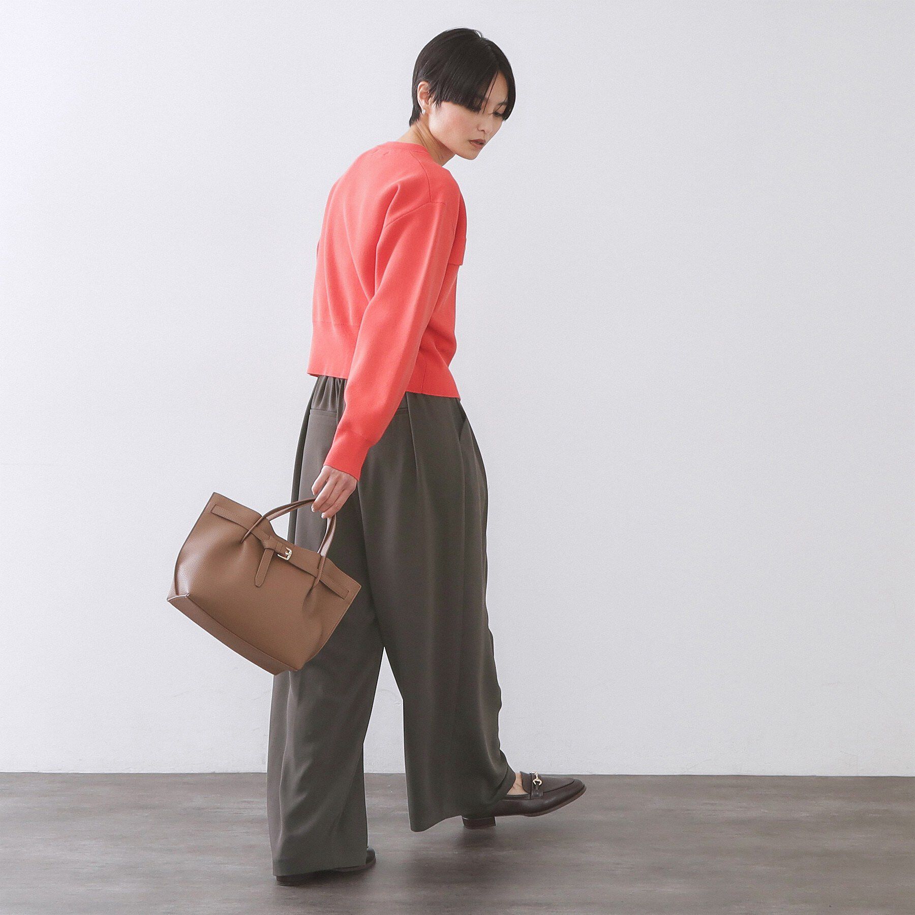 OPAQUE.CLIP「タックイージーワイドパンツ【洗濯機OK】」|その他|