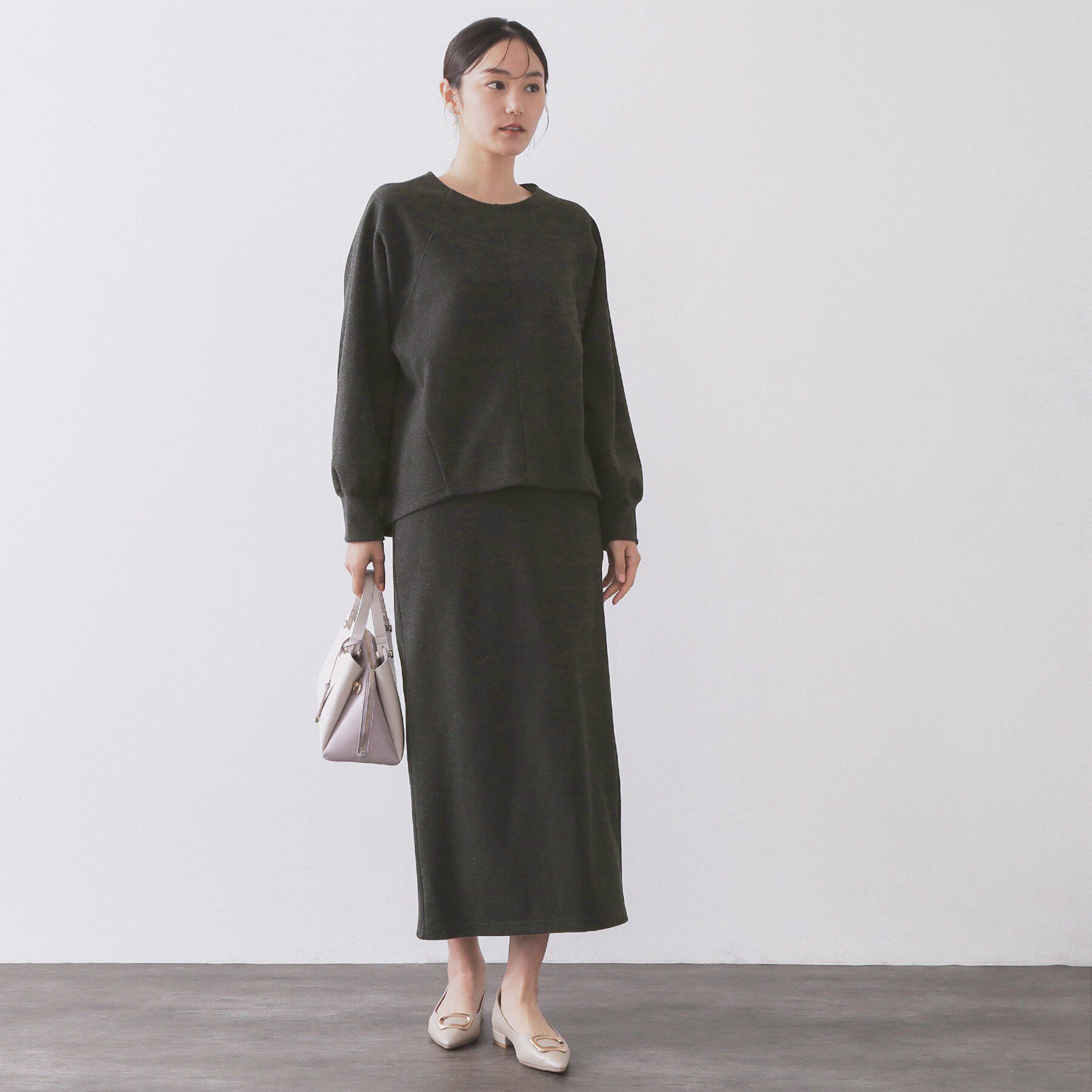 OPAQUE.CLIP「フォルムデザイントップス/セットアップ対応【洗濯機OK】」|Tシャツ・カットソー|