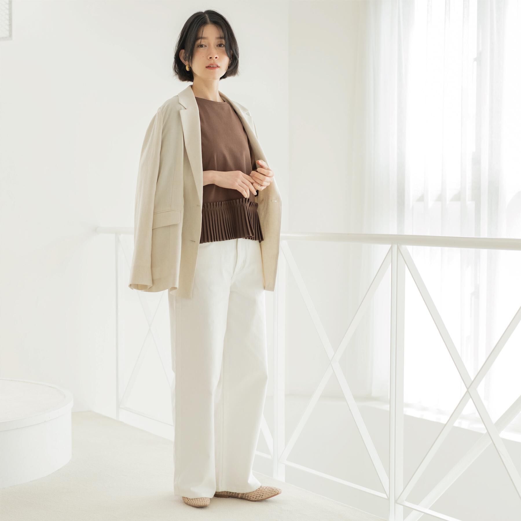 OPAQUE.CLIP「ダブルブレストジャケット【洗える/UVケア/防シワ加工/接触冷感】」|テーラードジャケット|