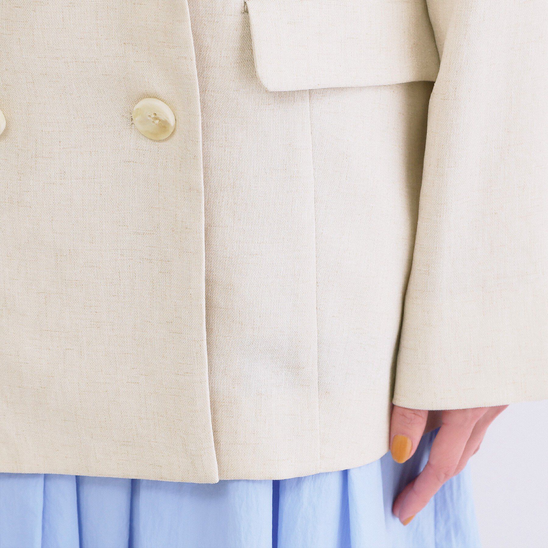 OPAQUE.CLIP「ダブルブレストジャケット【洗える/UVケア/防シワ加工/接触冷感】」|テーラードジャケット|