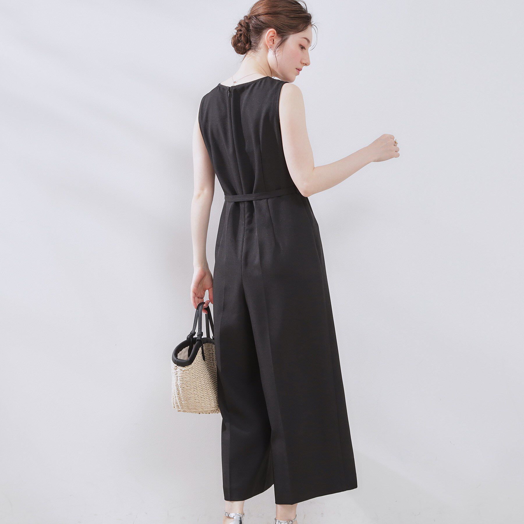 Couture broach「【一枚で着映える】レース切替デザインオールインワン」|オールインワン|