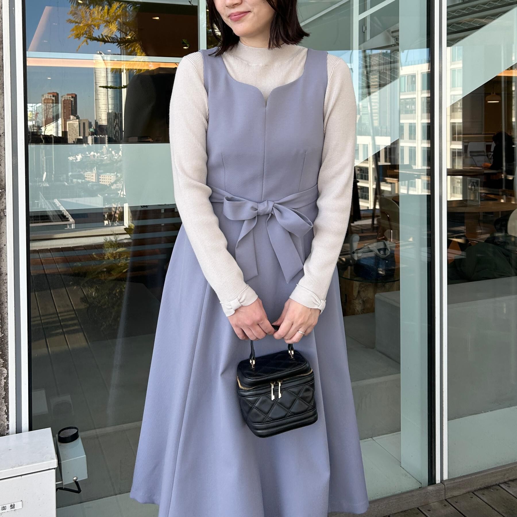 Couture broach「【洗える・ハレの日・通勤】ハートネック フレアージャンスカ」|ワンピース|