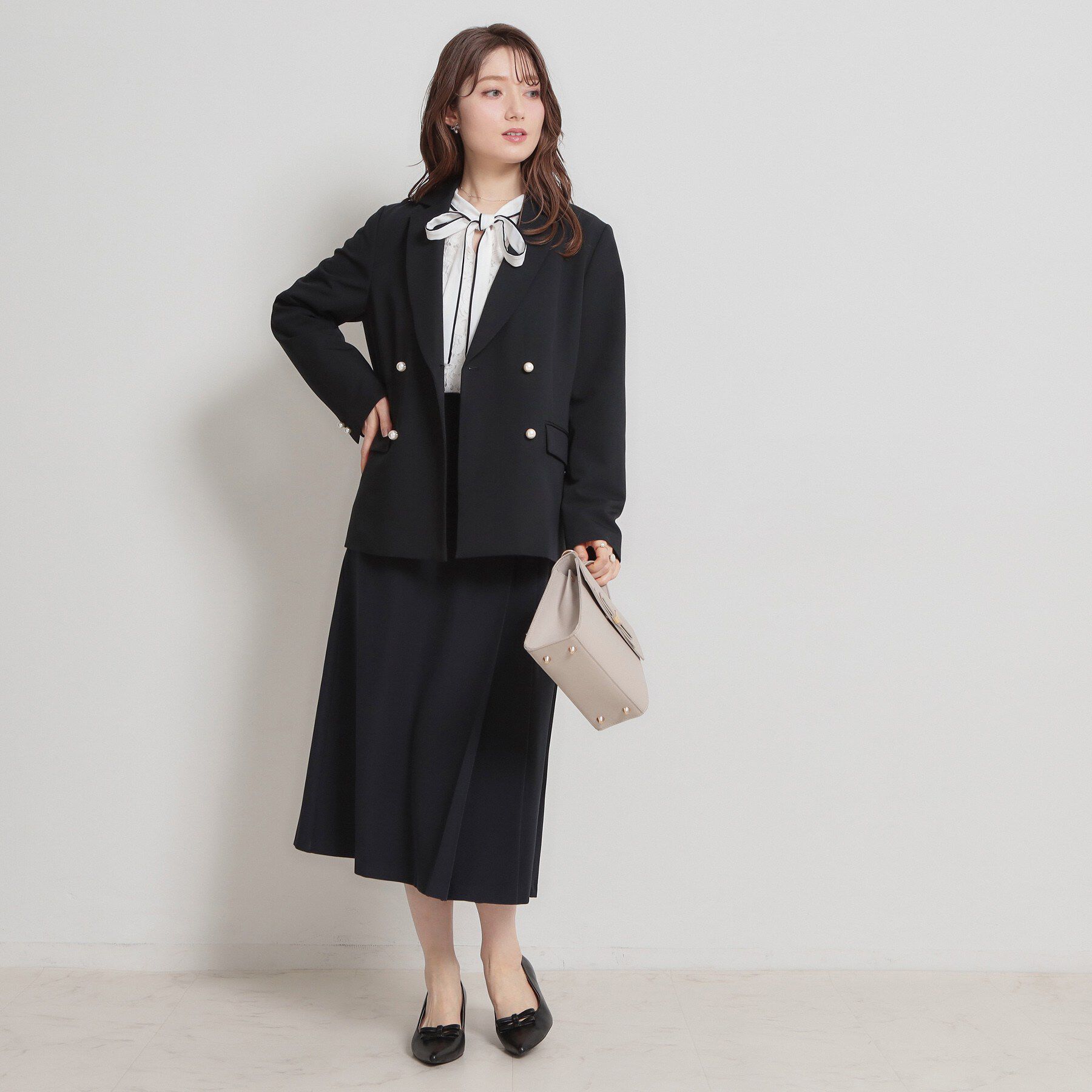 Couture broach「【洗える・通勤】フラワーレースブラウス」|シャツ・ブラウス|