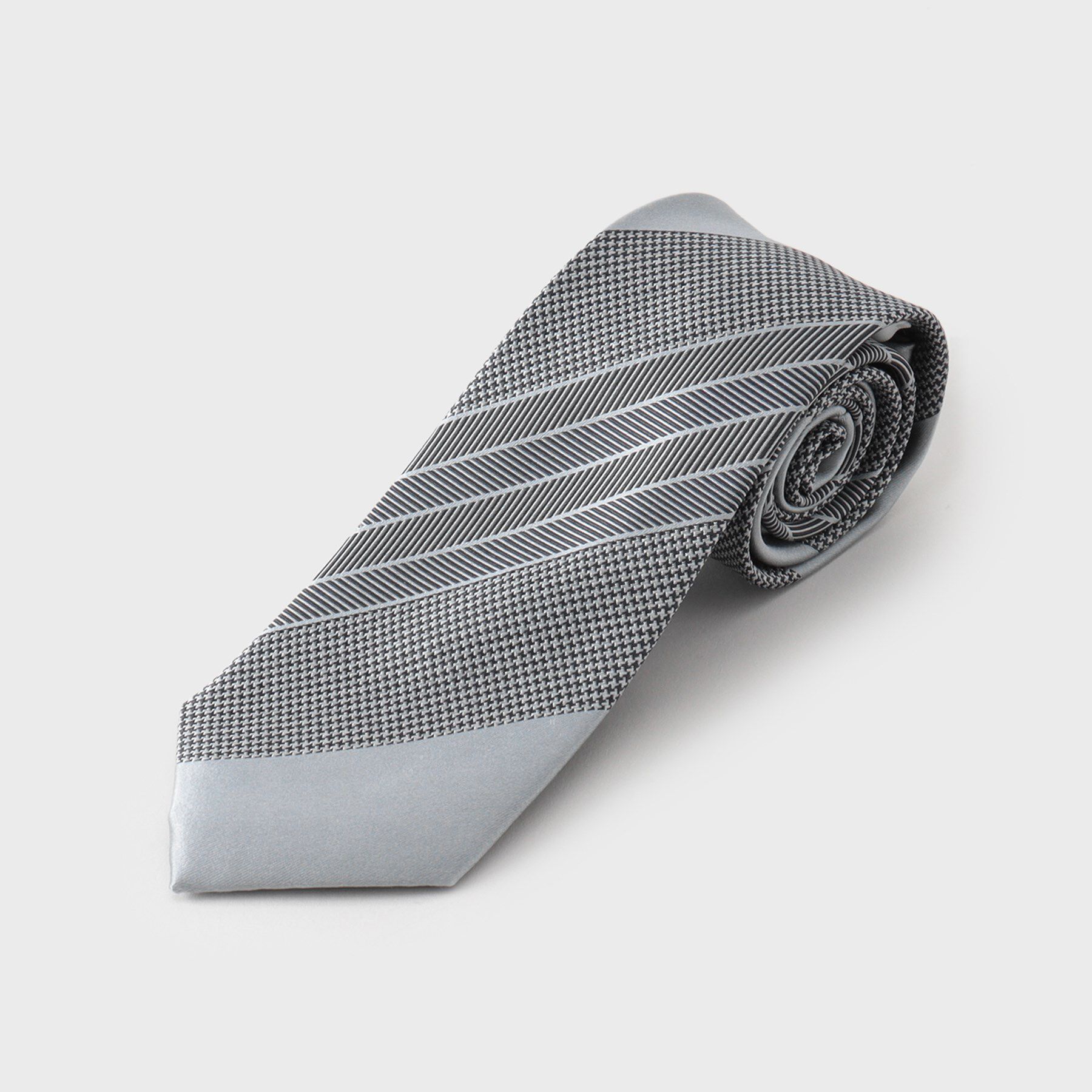 THE SHOP TK「シャドーパターンアソート柄ネクタイ アーガイル／千鳥」|ネクタイ・蝶ネクタイ|グレー(312)