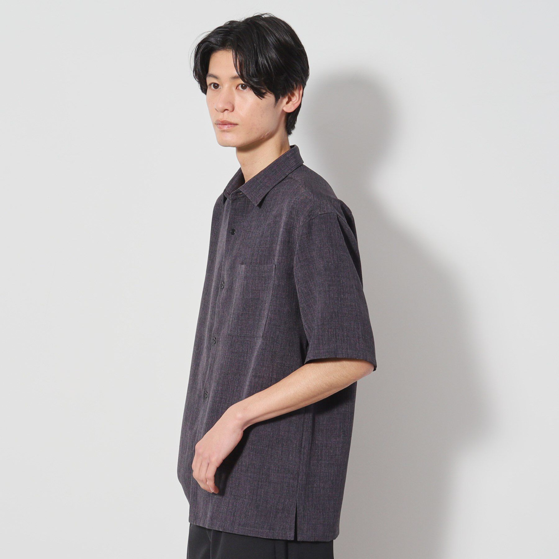 THE SHOP TK「リネンライク半袖シャツ セットアップ可」|シャツ・ブラウス|