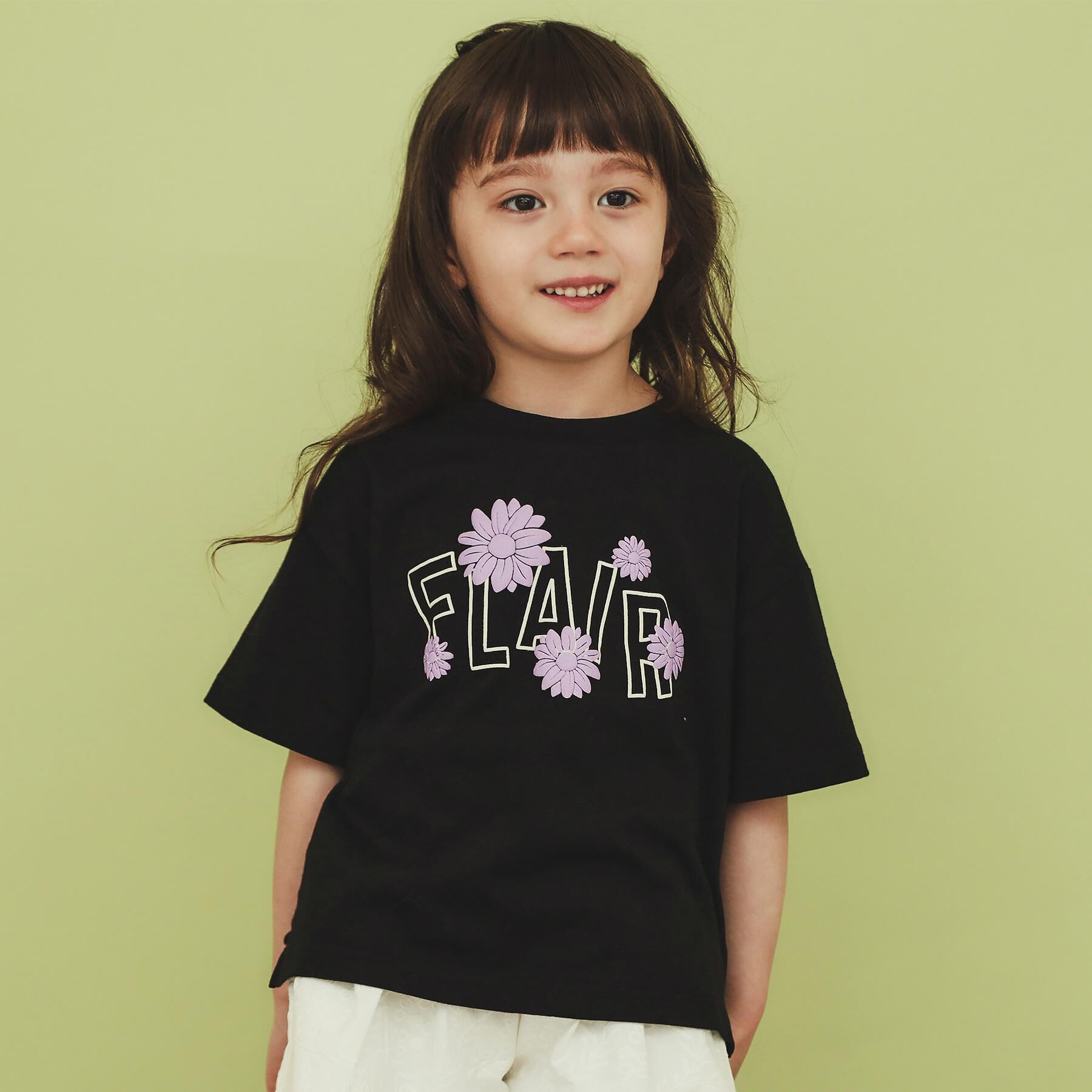 THE SHOP TK「【110-150/6色展開】アソートプリントTシャツ/洗濯機OK」|Tシャツ・カットソー|ブラック(019)