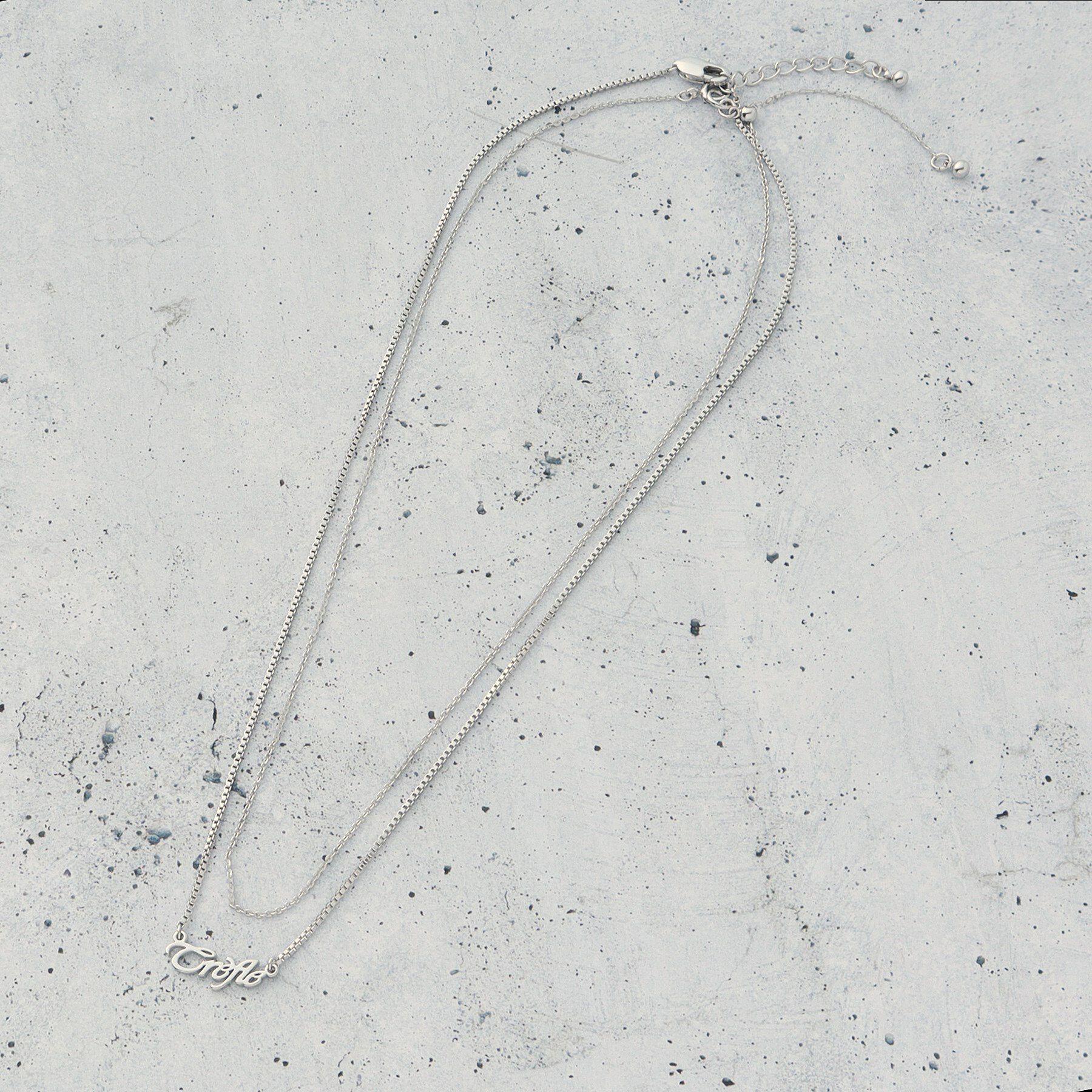 THE SHOP TK「レタリングネックレス」|ネックレス|シルバー(106)