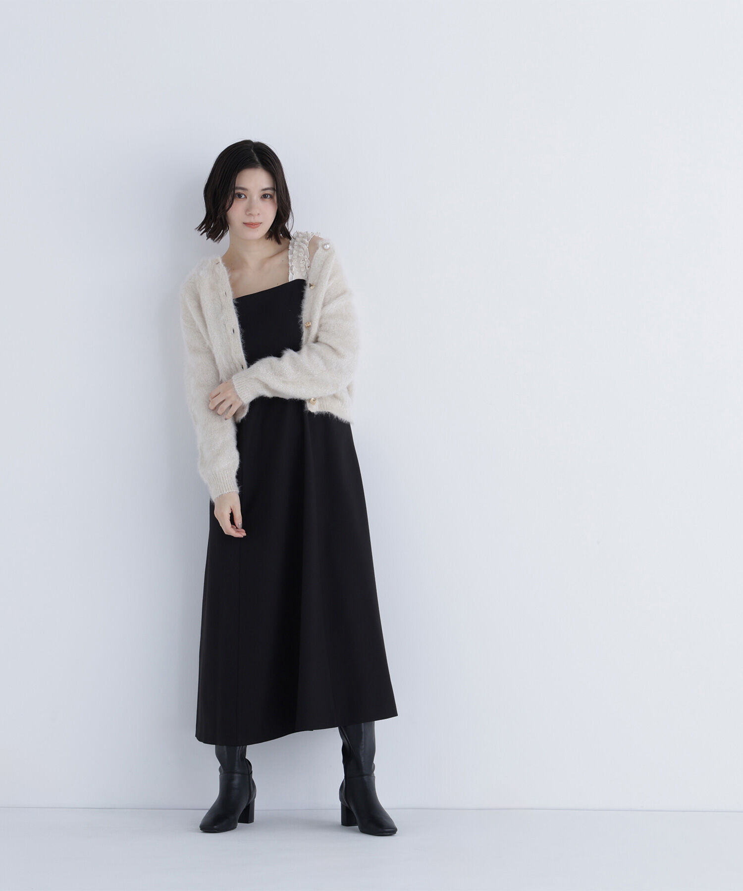  「フリルショルダージャンスカ」|ワンピース|