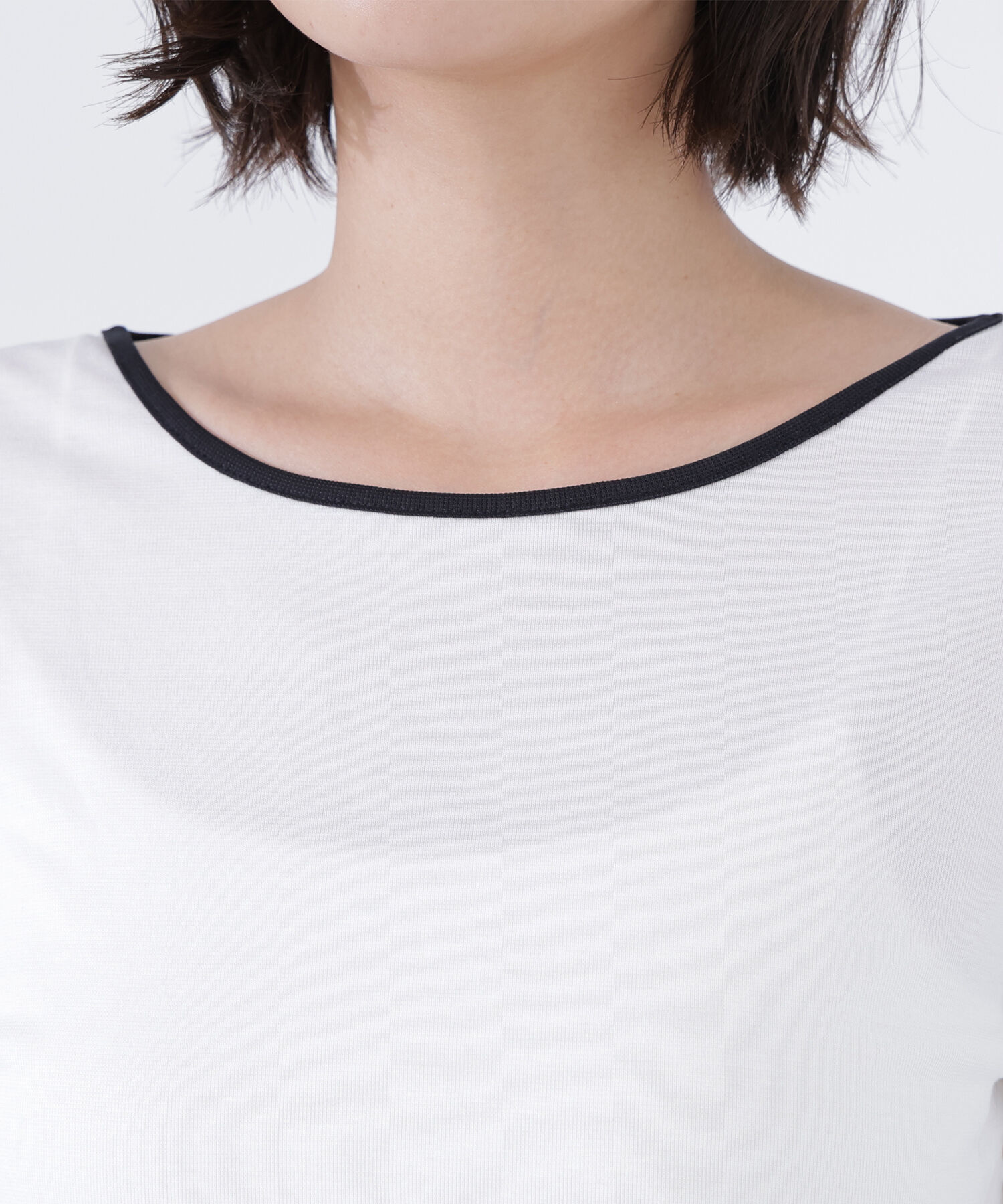  「バイカラーバックシャンカットソー」|Tシャツ・カットソー|