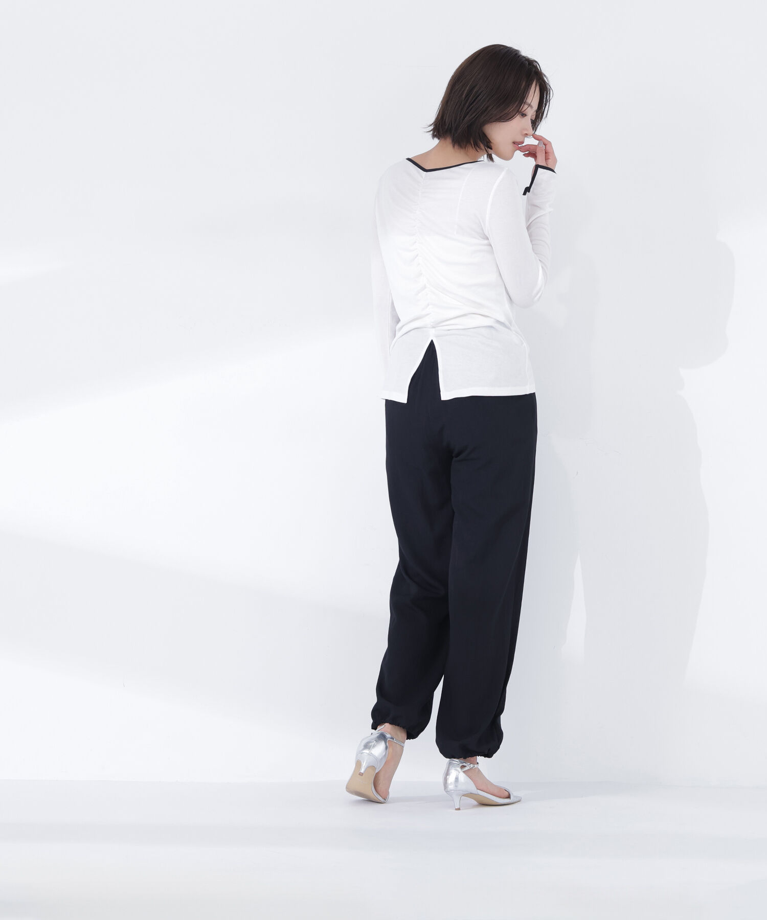  「バイカラーバックシャンカットソー」|Tシャツ・カットソー|