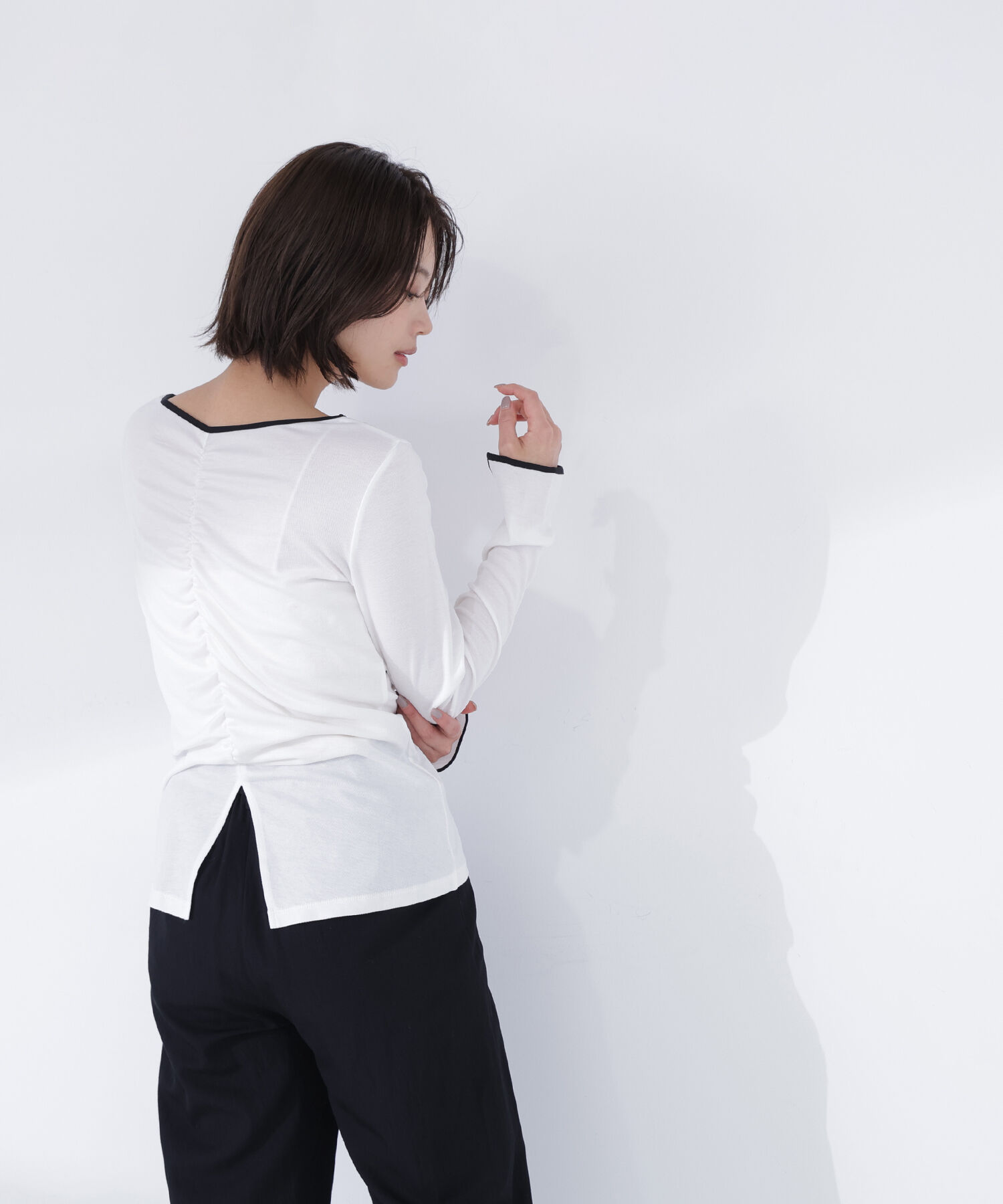  「バイカラーバックシャンカットソー」|Tシャツ・カットソー|