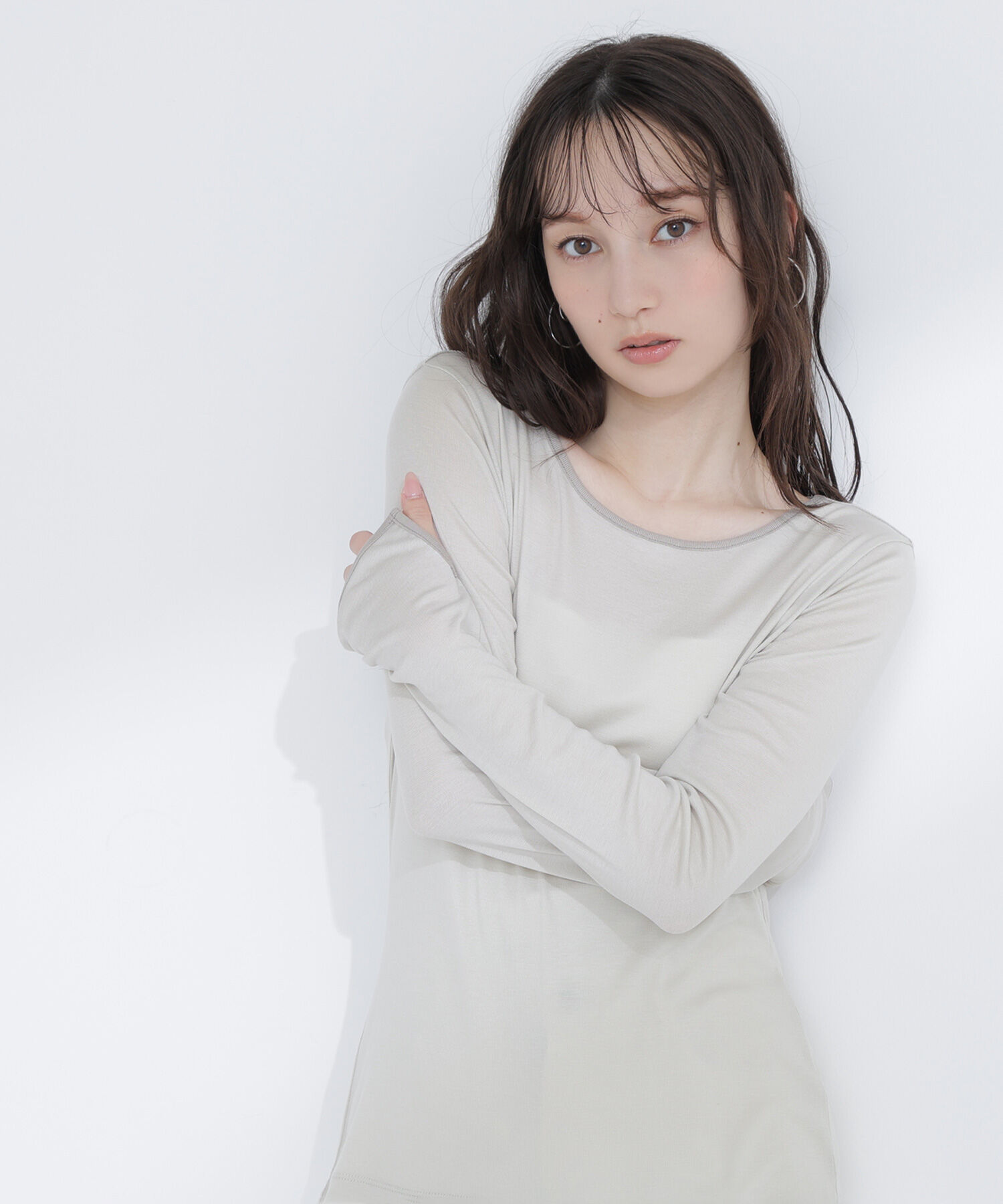  「バイカラーバックシャンカットソー」|Tシャツ・カットソー|ライトグリー