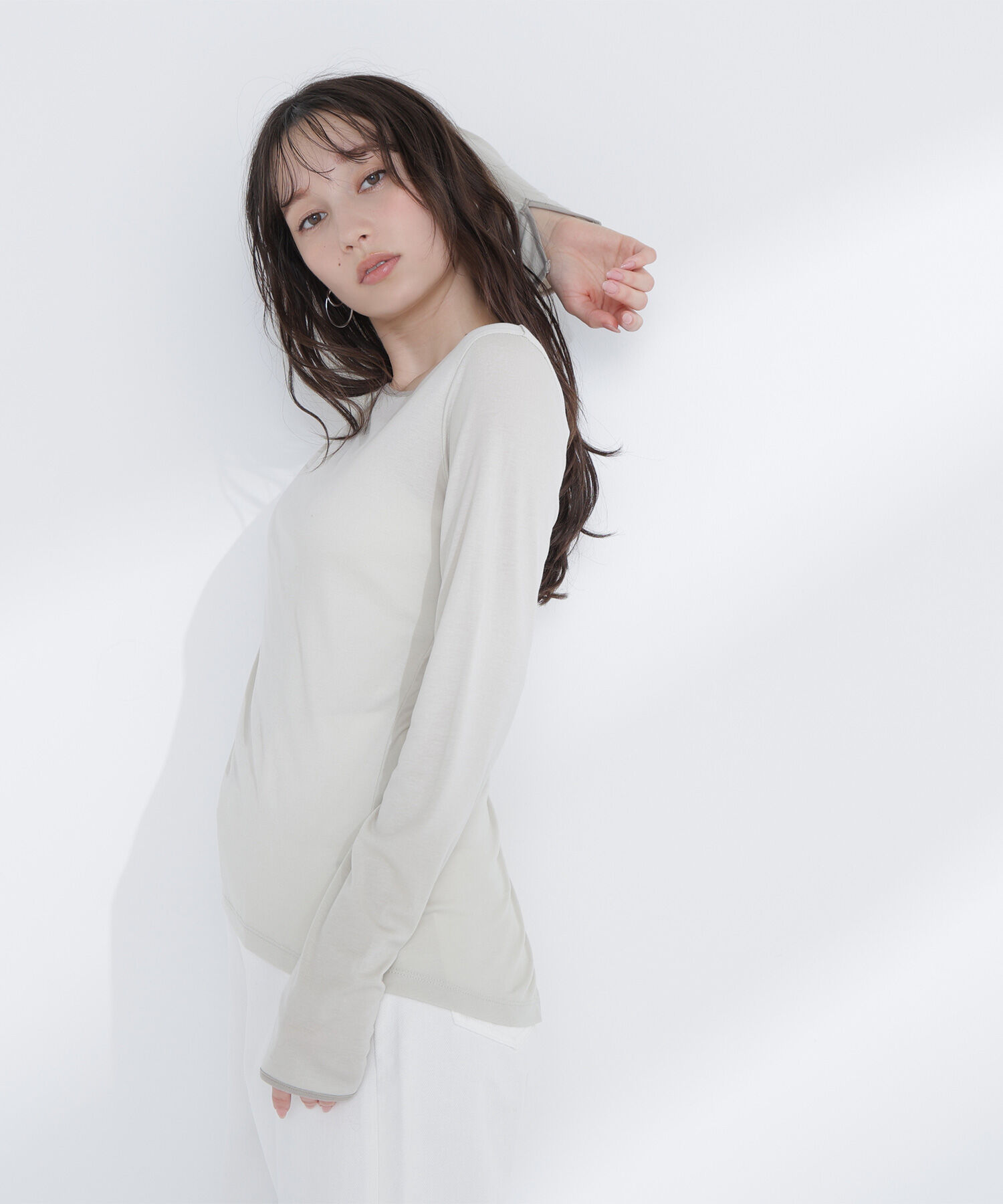  「バイカラーバックシャンカットソー」|Tシャツ・カットソー|