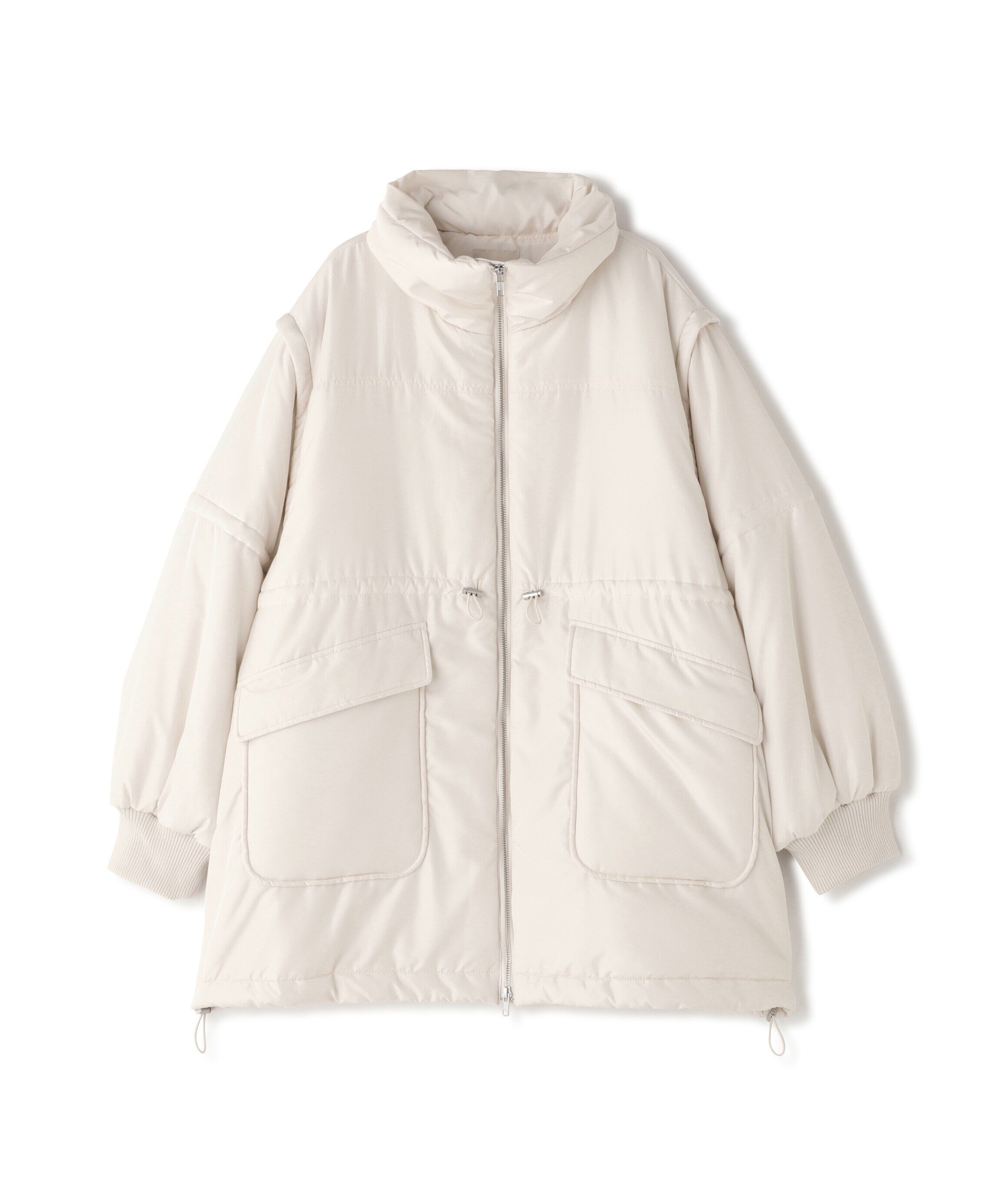  「スタンド中綿ウエストドロストコート」|その他|