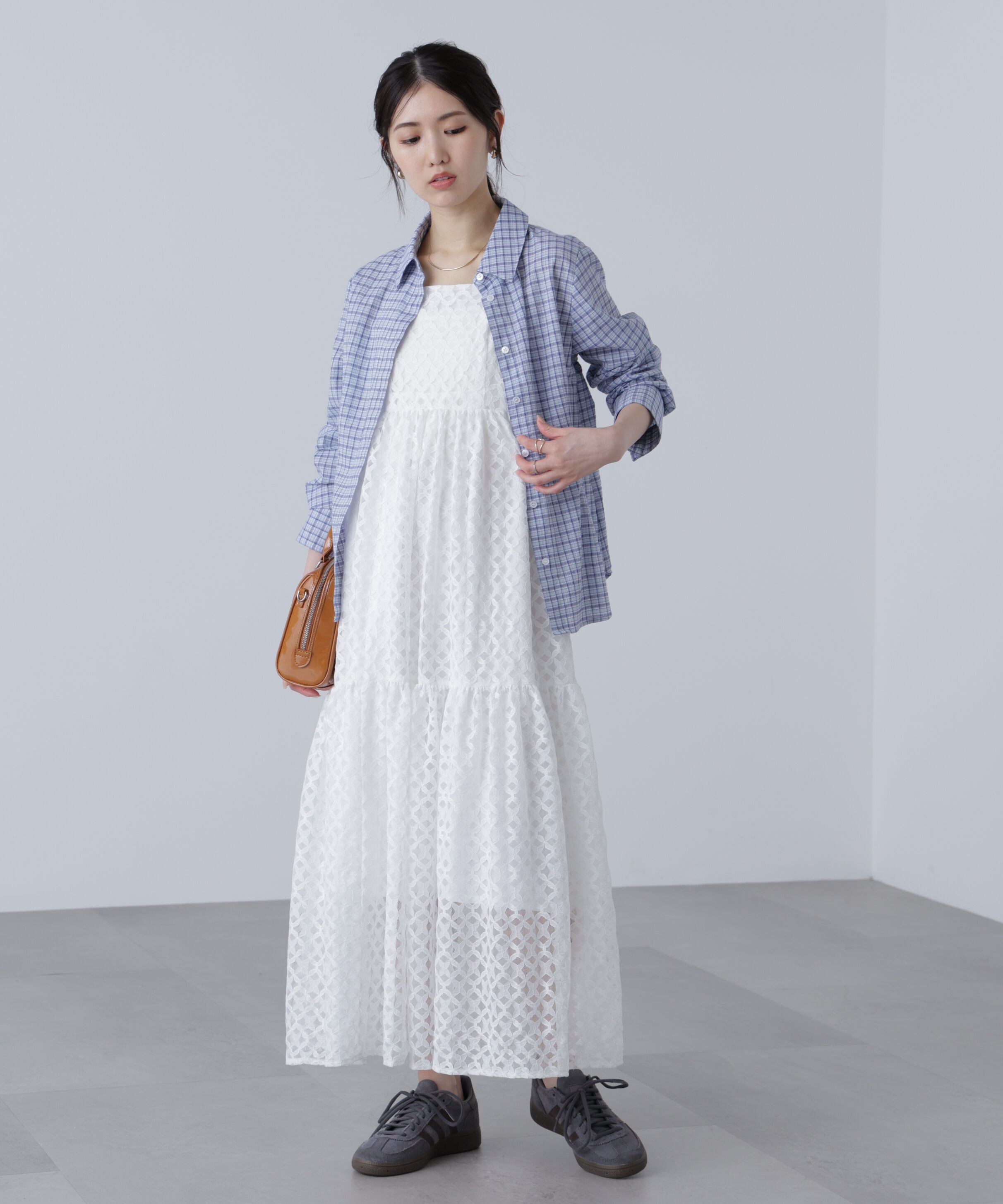  「ティアードキャミソールワンピース」|ワンピース|