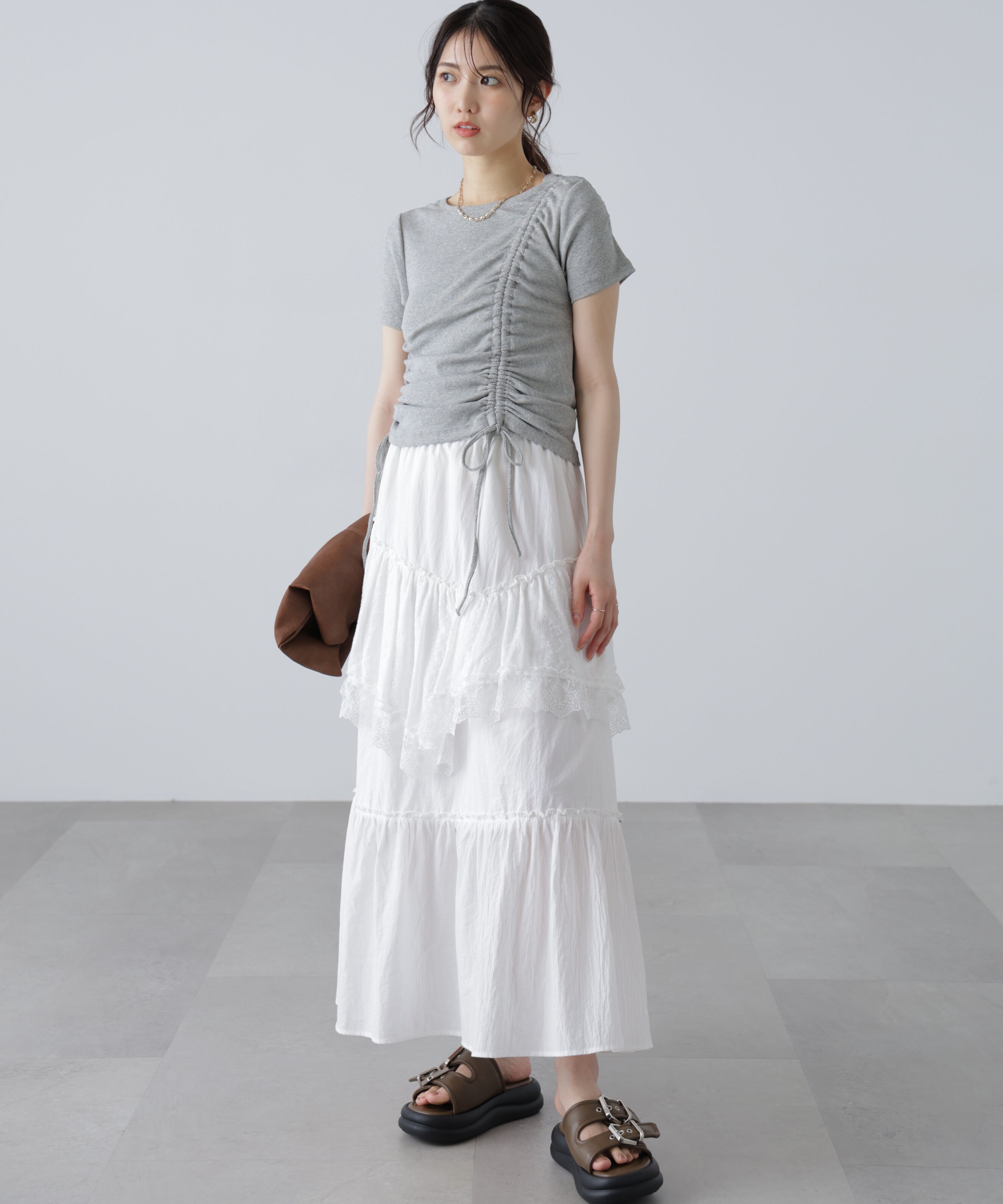  「アシメドロストリブカットソー」|Tシャツ・カットソー|