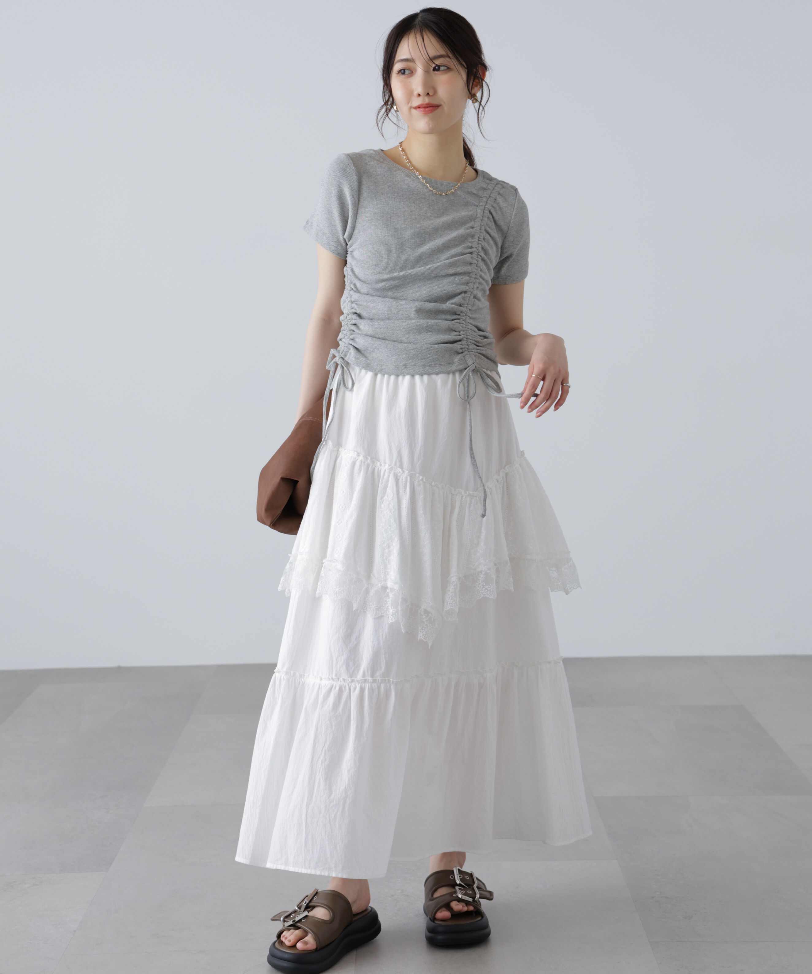  「アシメドロストリブカットソー」|Tシャツ・カットソー|