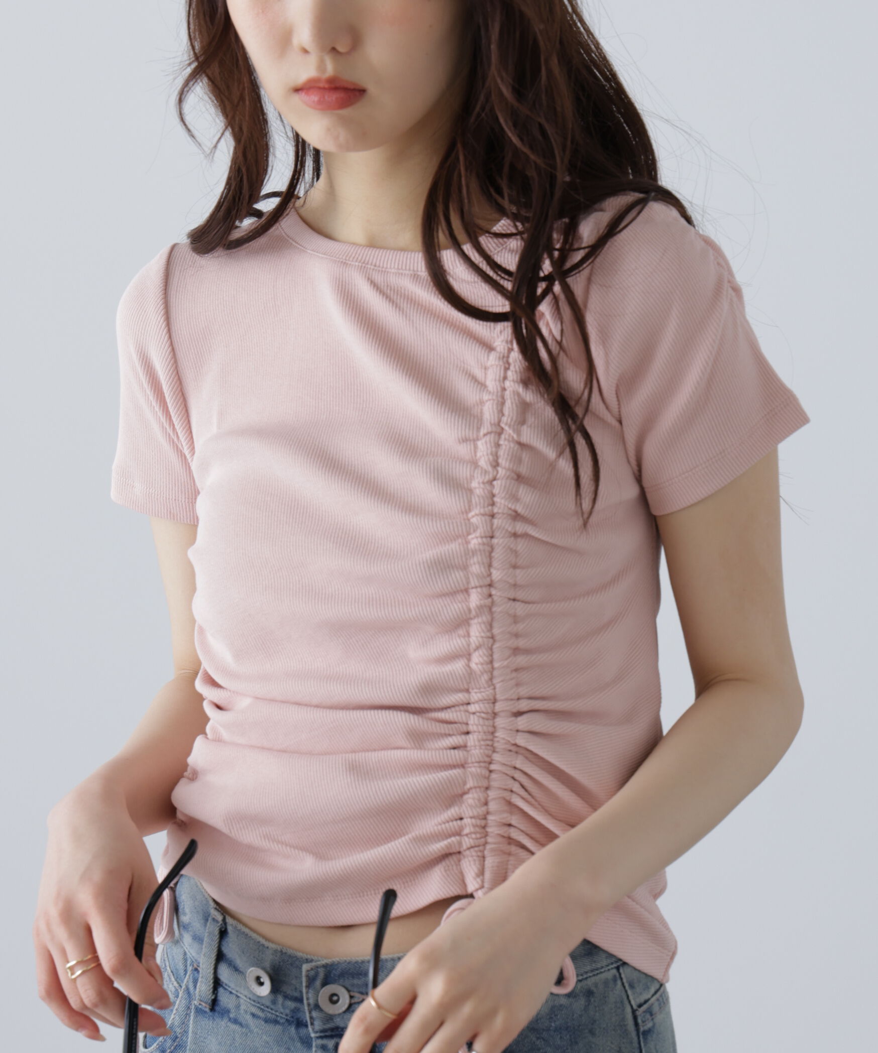  「アシメドロストリブカットソー」|Tシャツ・カットソー|