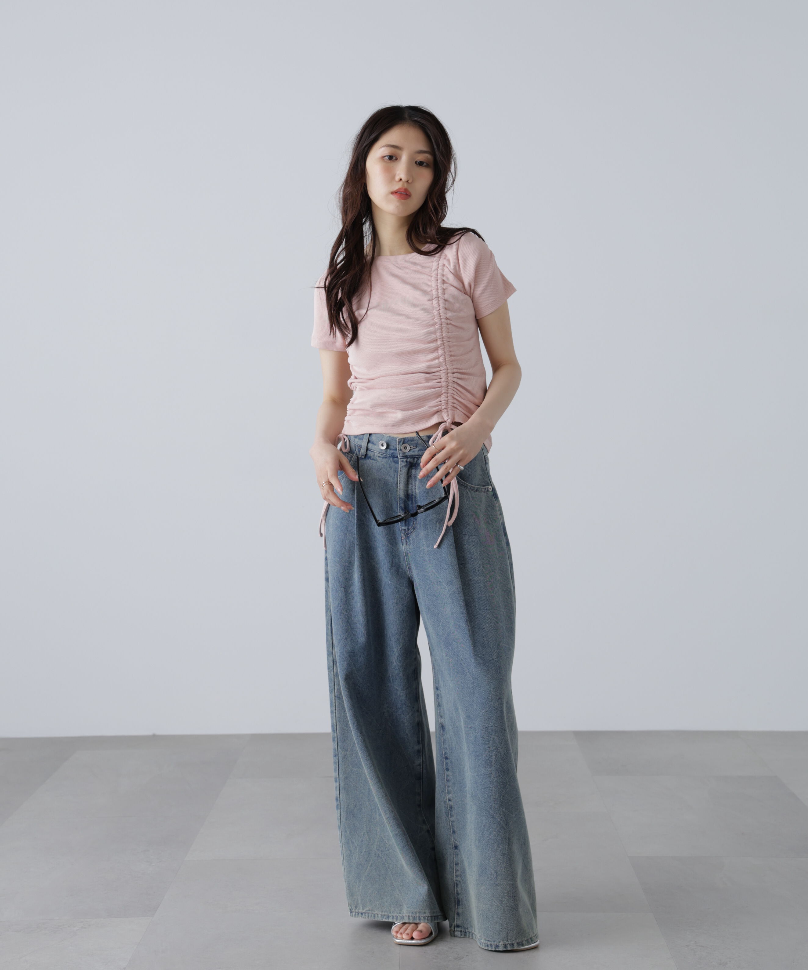  「アシメドロストリブカットソー」|Tシャツ・カットソー|