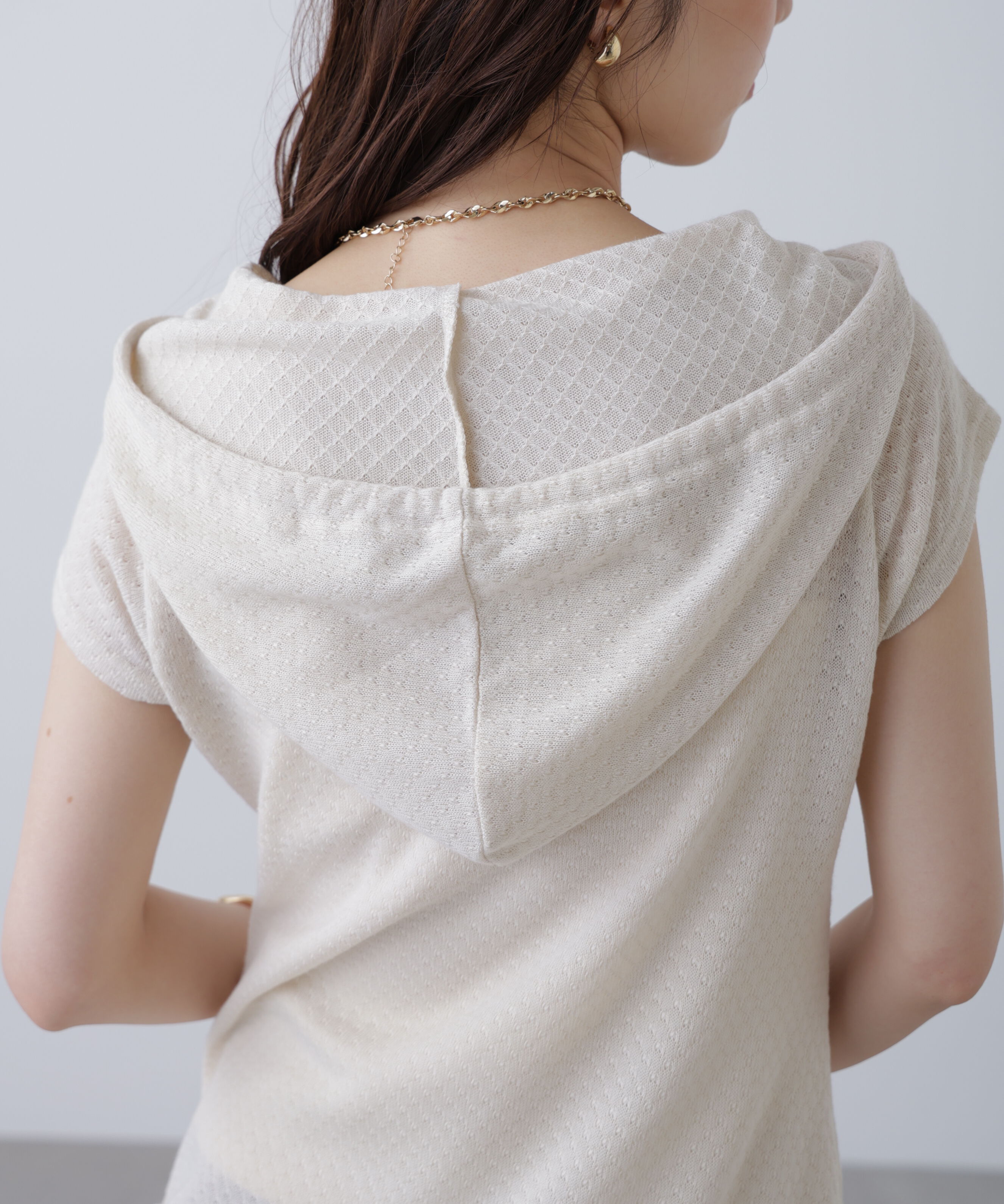  「サイドシャーリングフーディーミニワンピース」|ワンピース|