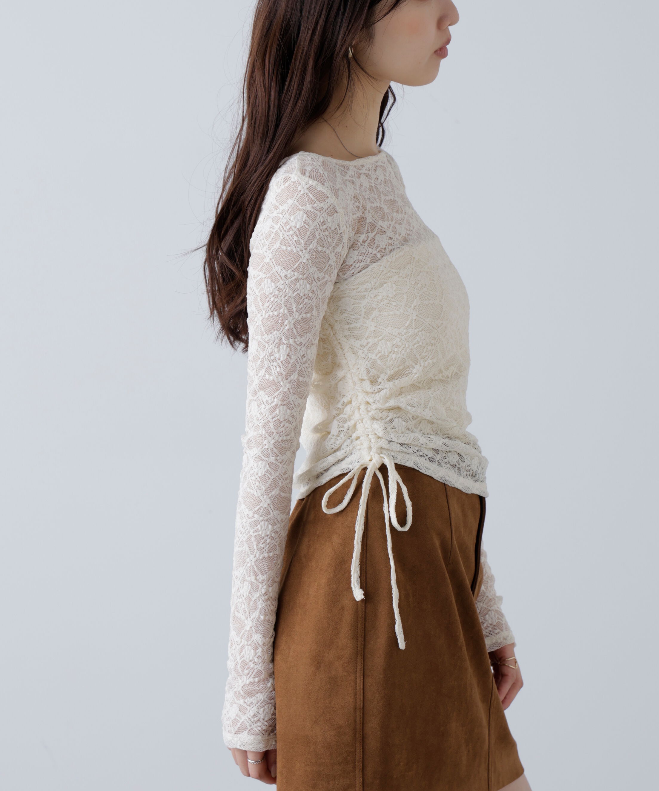  「サイドドロストレースカットソー」|Tシャツ・カットソー|