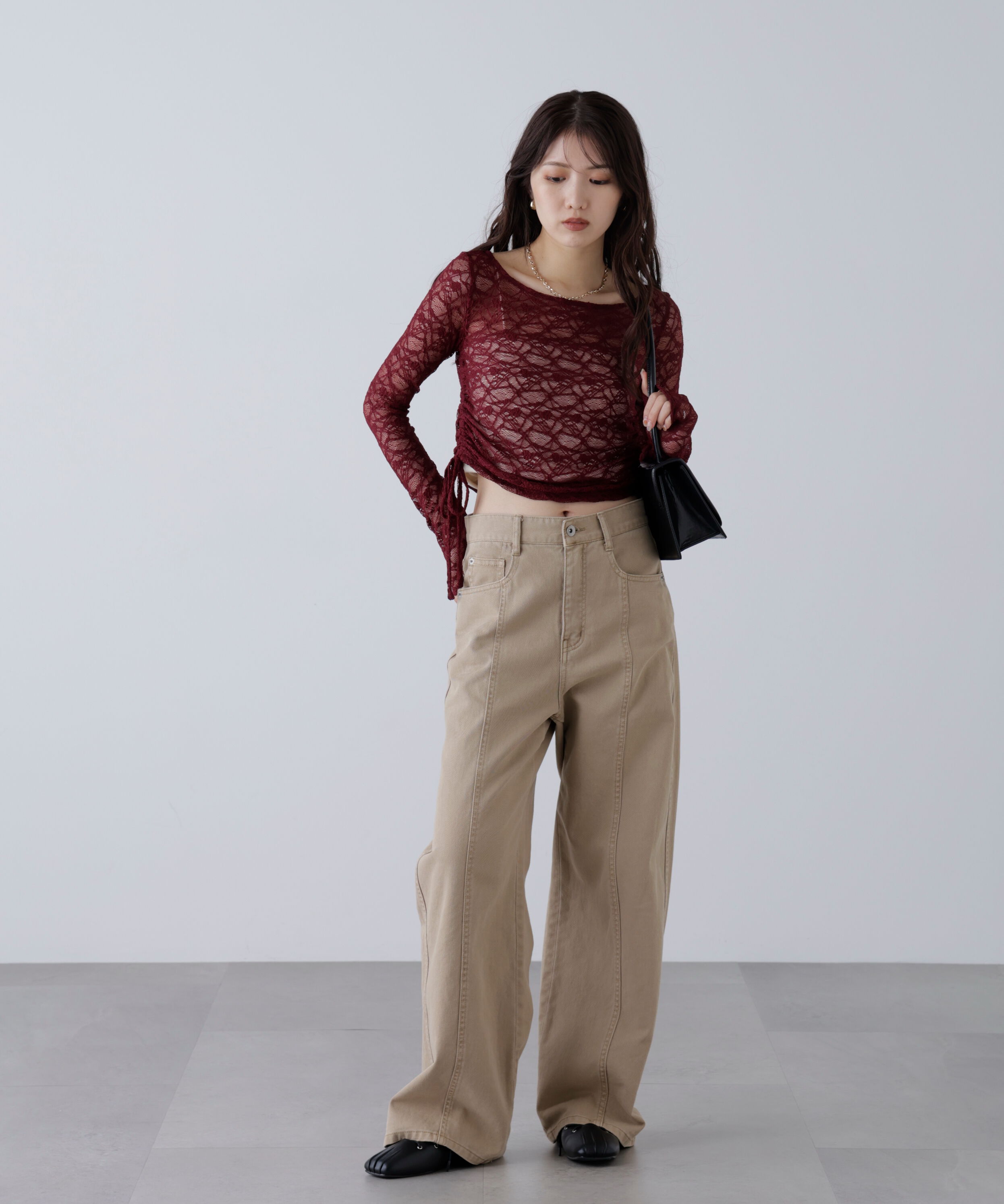  「サイドドロストレースカットソー」|Tシャツ・カットソー|