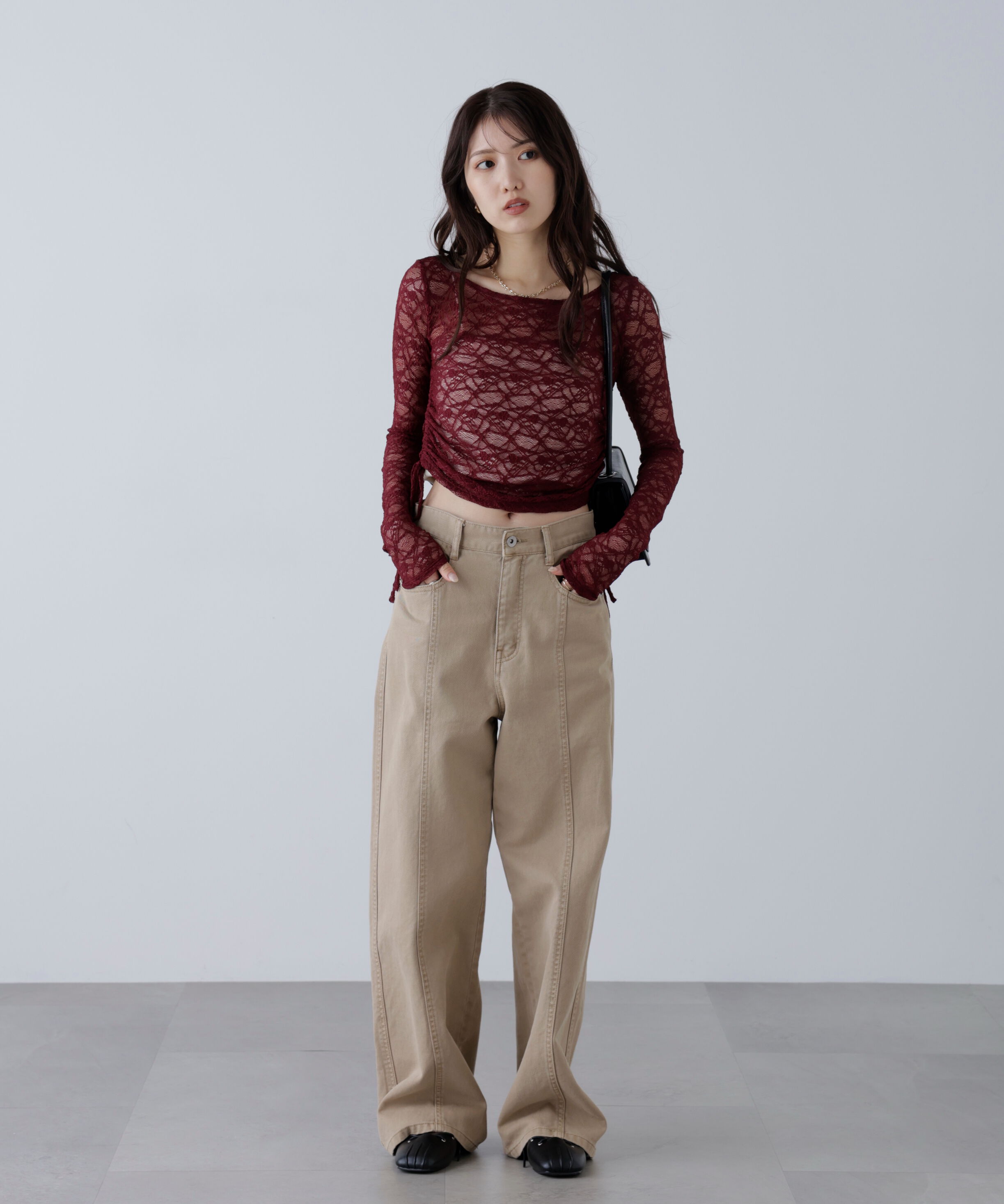  「サイドドロストレースカットソー」|Tシャツ・カットソー|