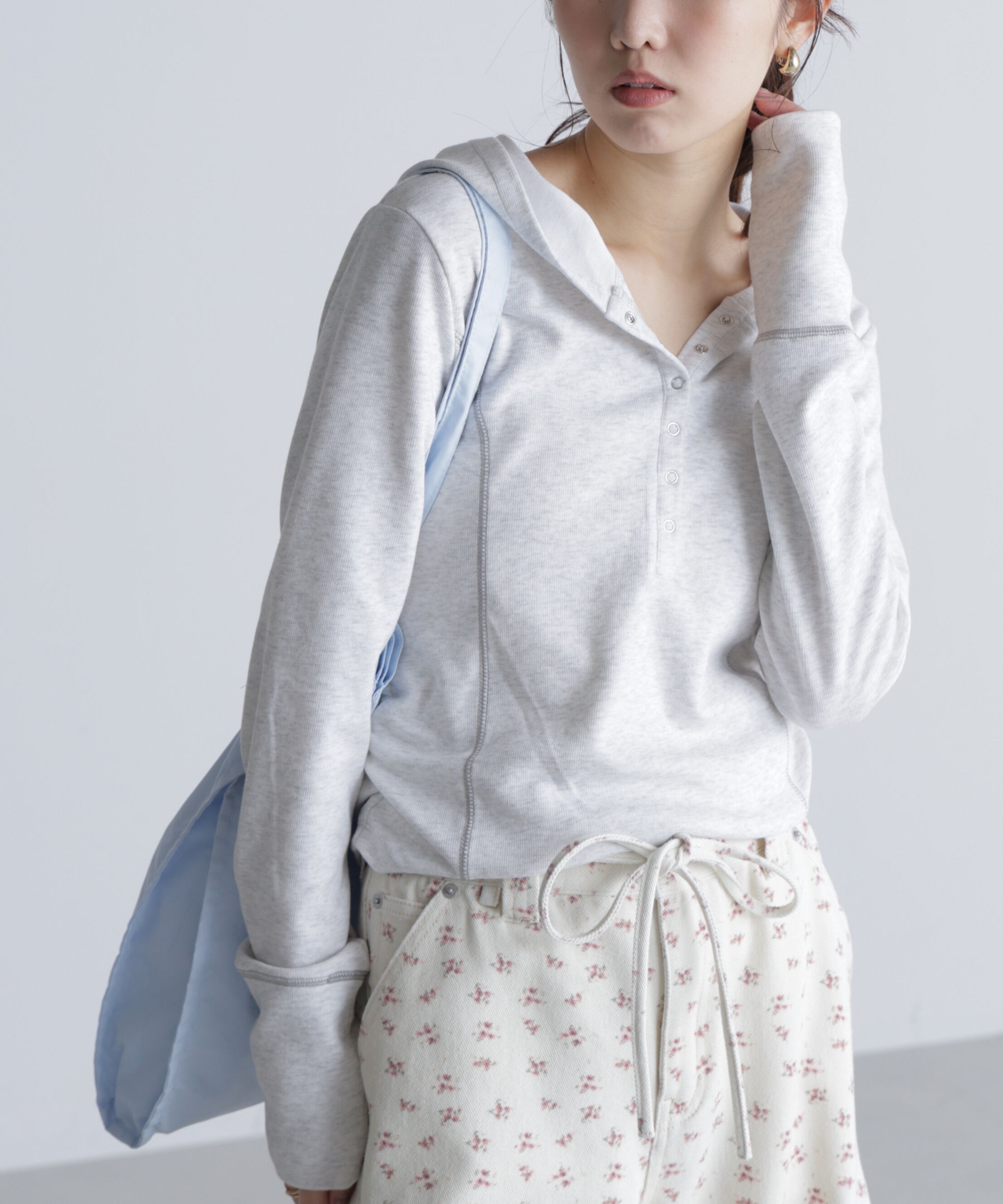  「スキッパーカットソーフーディー」|Tシャツ・カットソー|