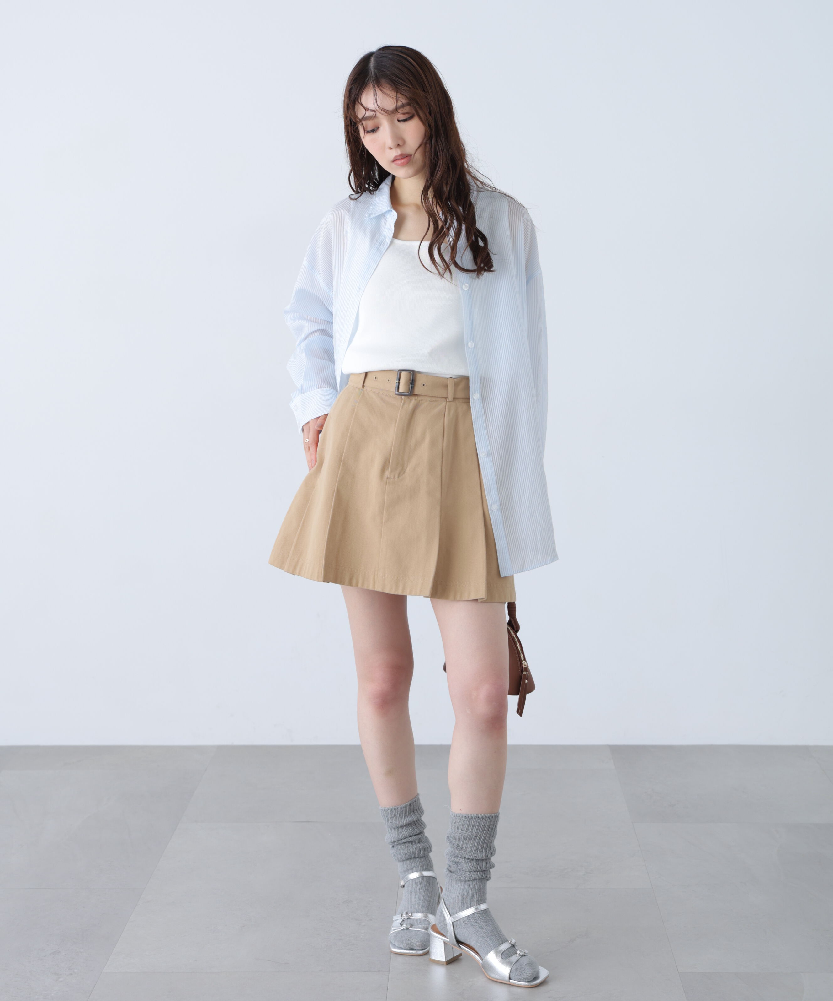  「総針スクエアネックタンクニット」|ニット・セーター|