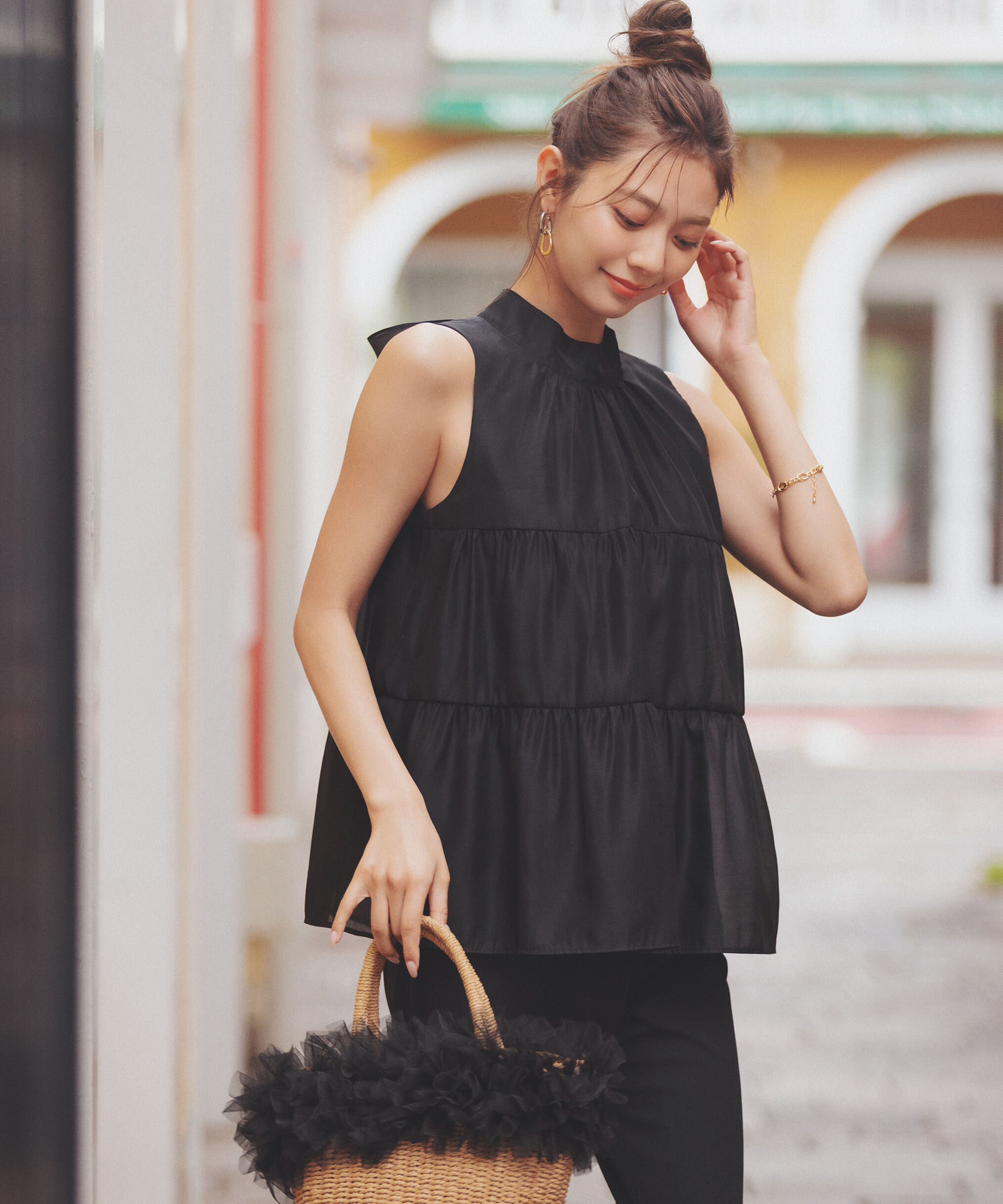 PROPORTION BODY DRESSING「ティアードボウタイブラウス」|シャツ・ブラウス|