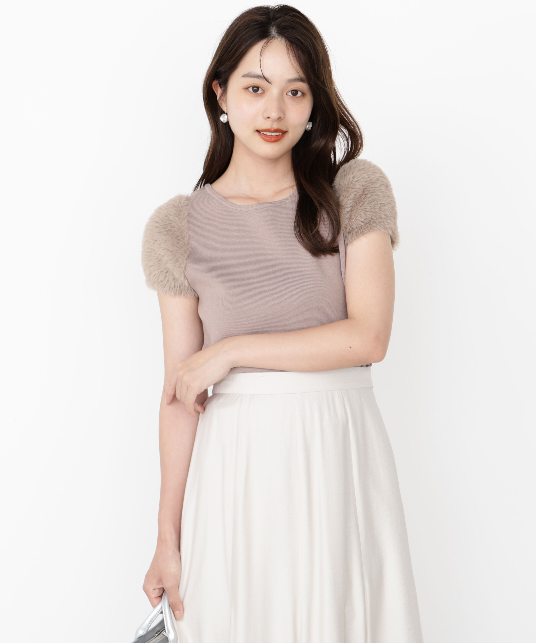 PROPORTION BODY DRESSING「＜ハンドウォッシャブル＞ドッキングスリーブニット」|ニット・セーター|