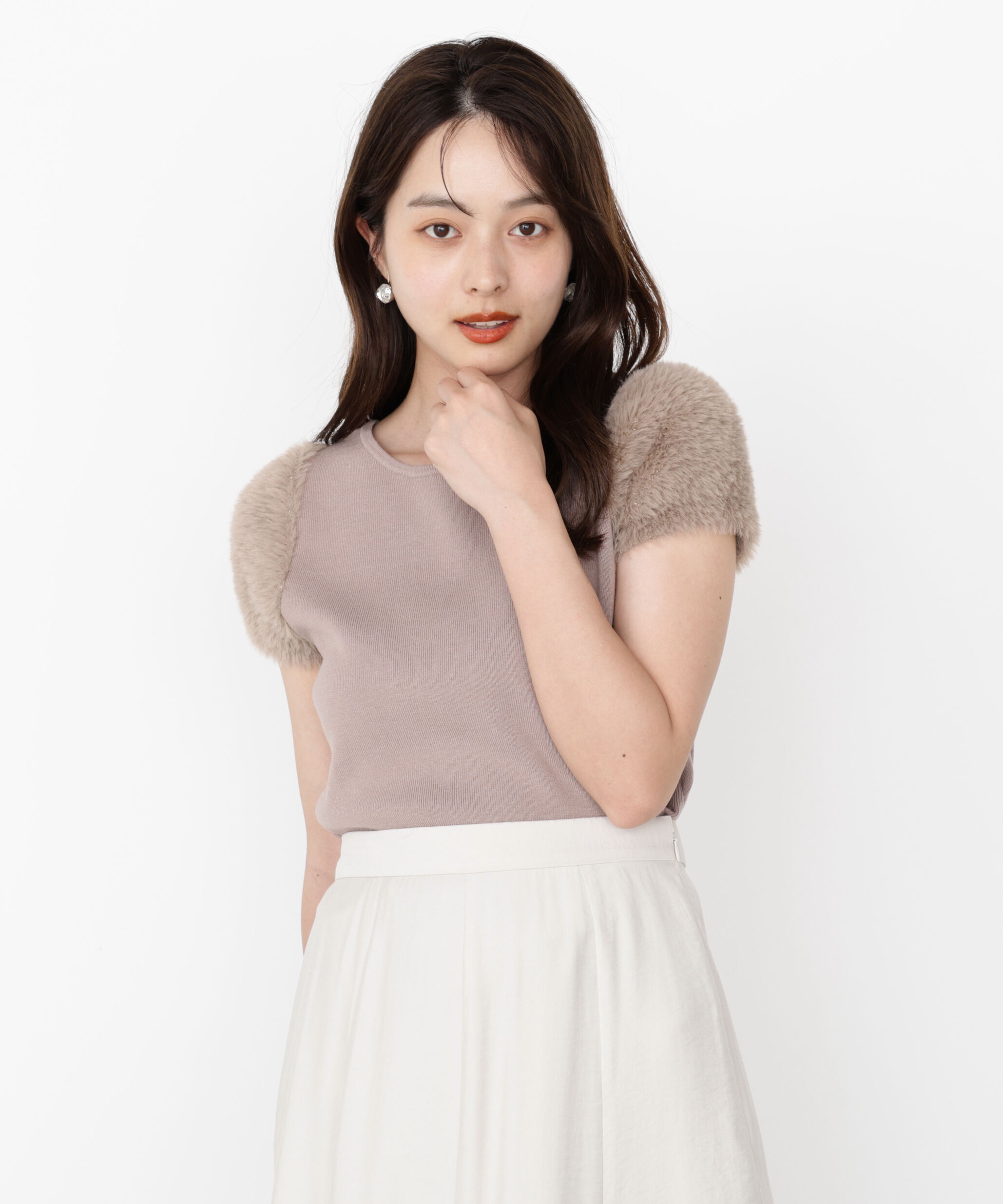 PROPORTION BODY DRESSING「＜ハンドウォッシャブル＞ドッキングスリーブニット」|ニット・セーター|